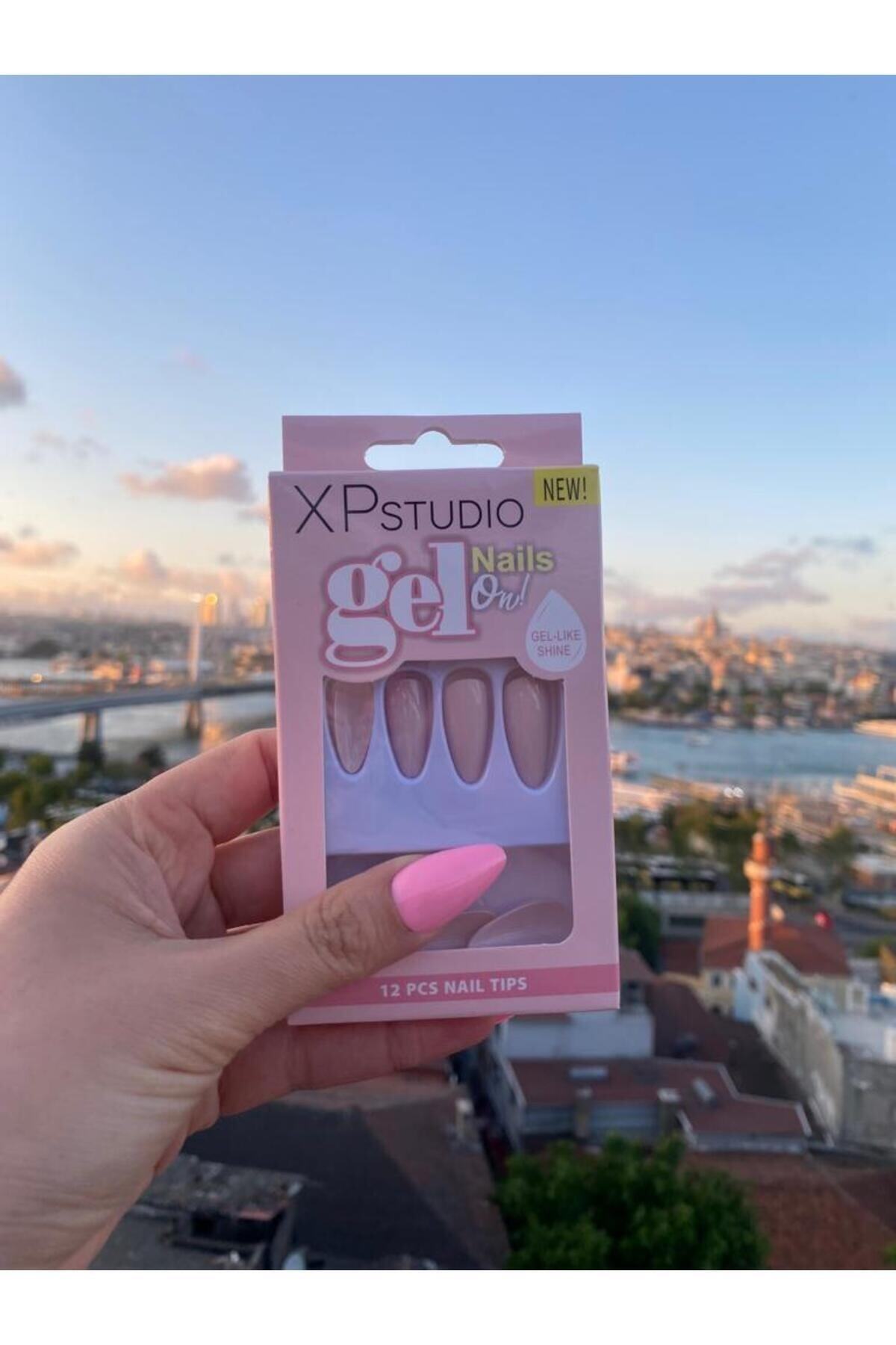 sema aksesuar XP Studio Gel Nails 12'li Takma Tırnak + Tırnak