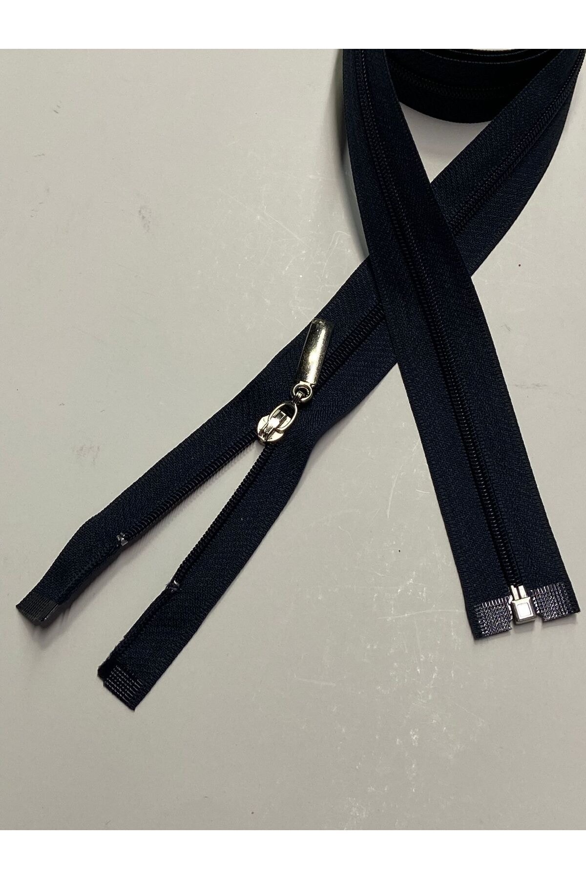 Abaya zipper fine tooth 110 cm DARK BLUE