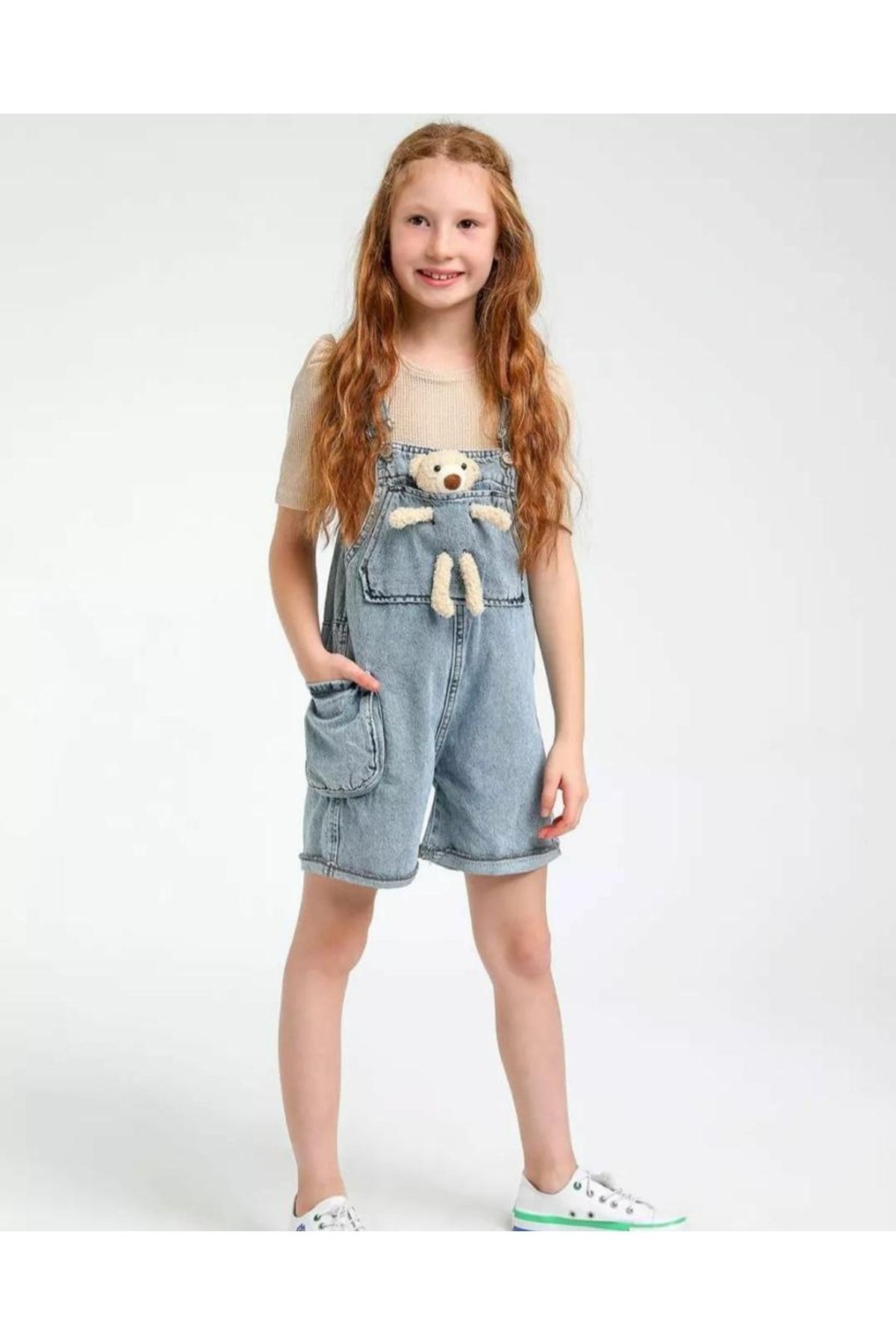 Children's denim short sale dungarees