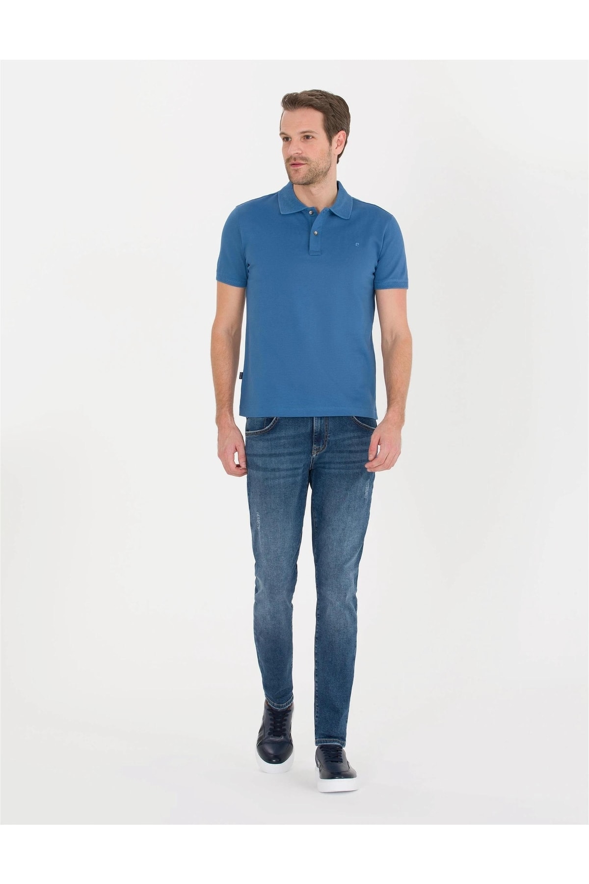 پولوشرت مردانه راسته آستین کوتاه | پیر کاردین Pierre Cardin G021SZ011.000.1567290.VR032 - تصویر 4