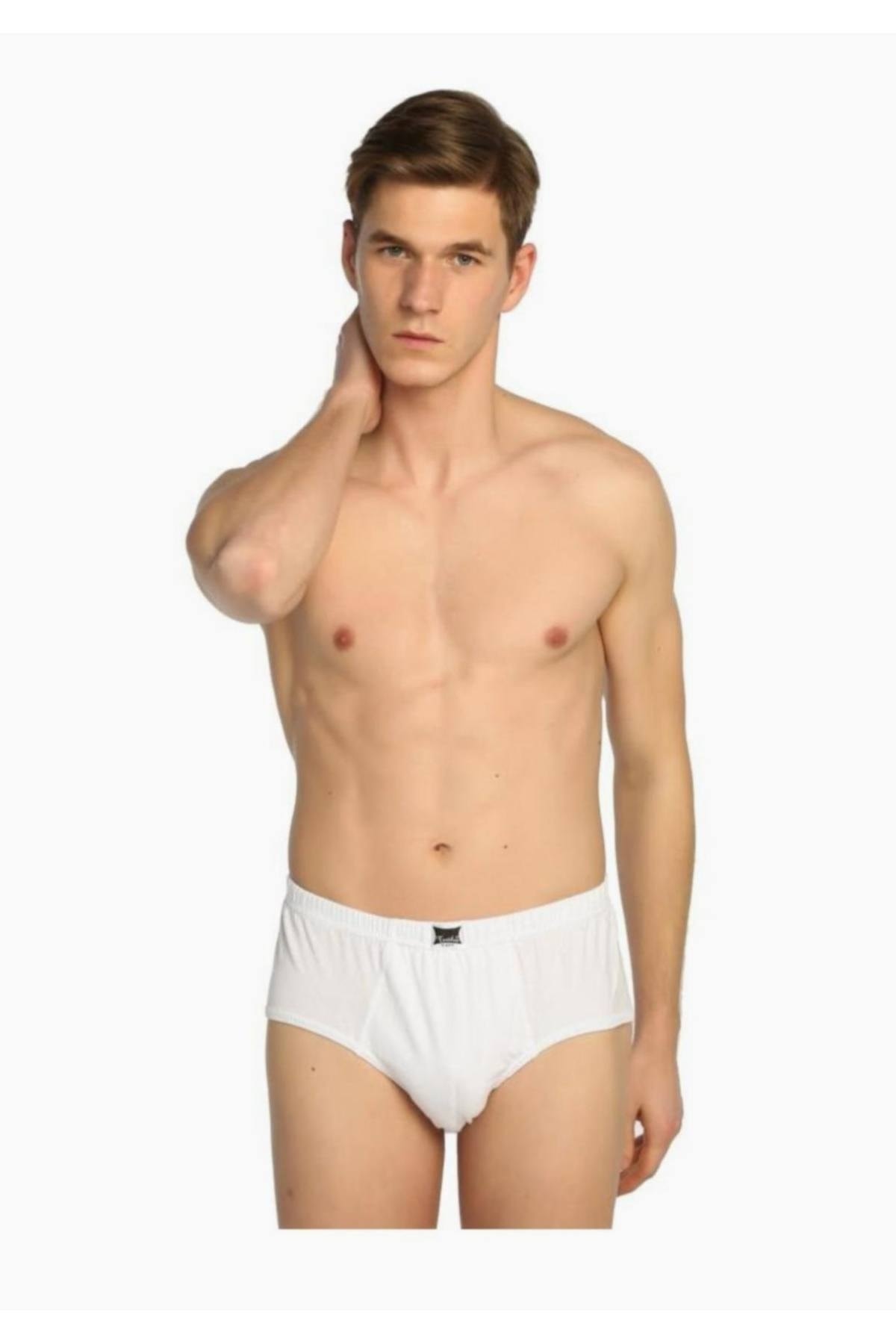 Tutku Erkek Beyaz Penye Slip Külot Elf568tccm Yeni Sezon (12 Adet Ekonomik Paket)