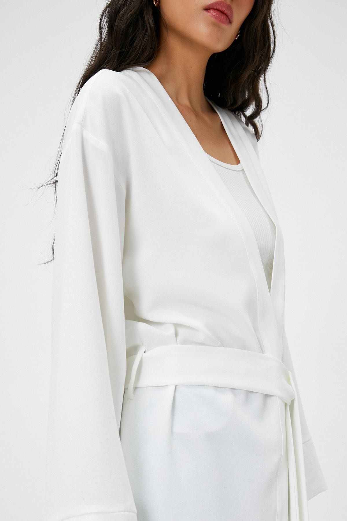 Koton-Off-White-Jacke für Damen 5