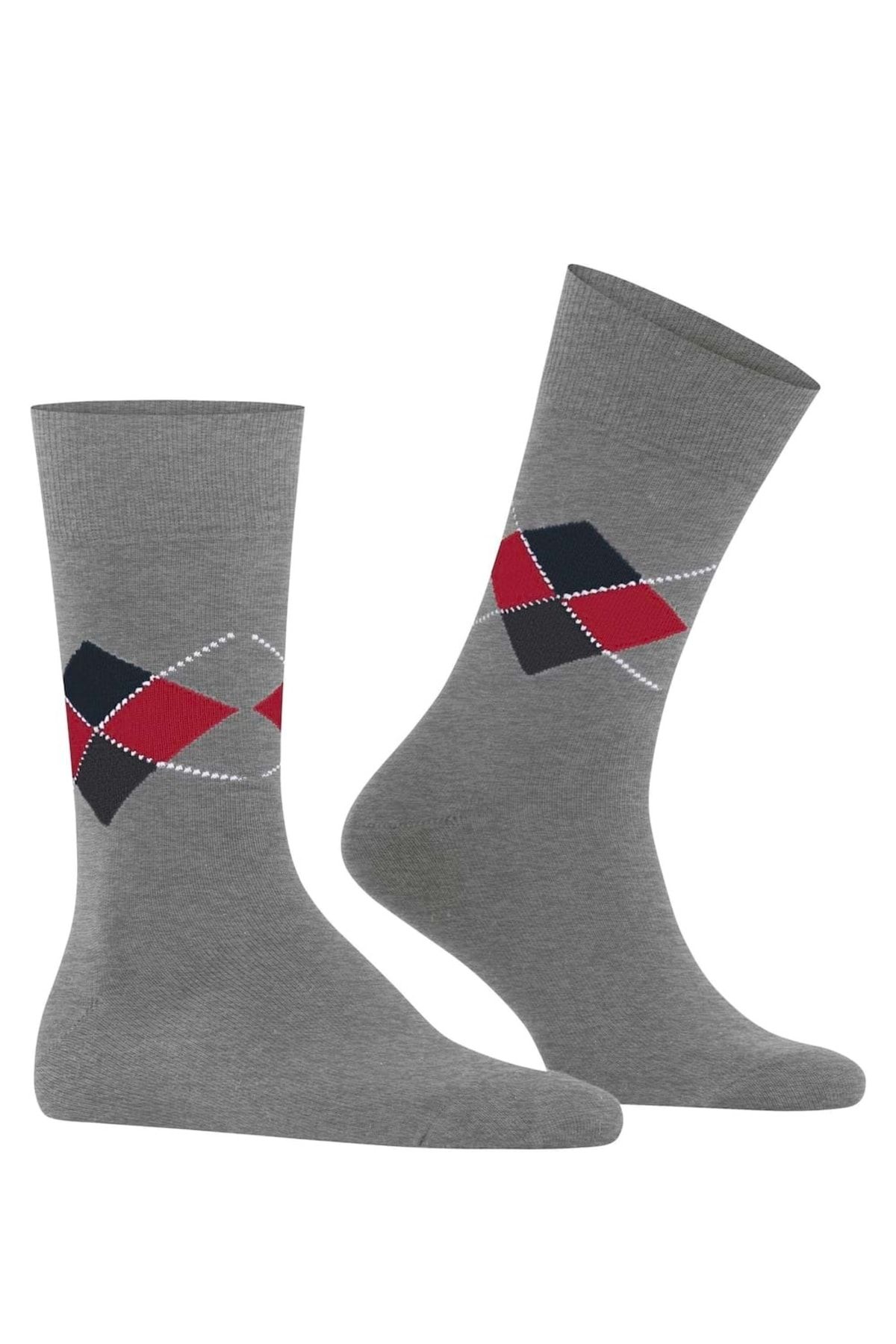 Burlington-Herren Socken – King, Bio-Baumwolle, Rautenmuster 1