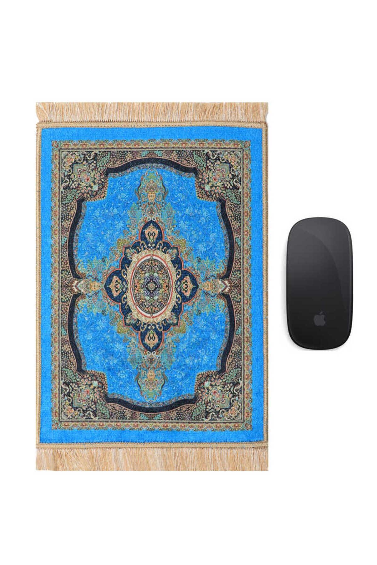 Bursa İpek-Τυρκουάζ Διακοσμητικό Μικρό Mousepad - Σχέδιο Μοκέτας 1