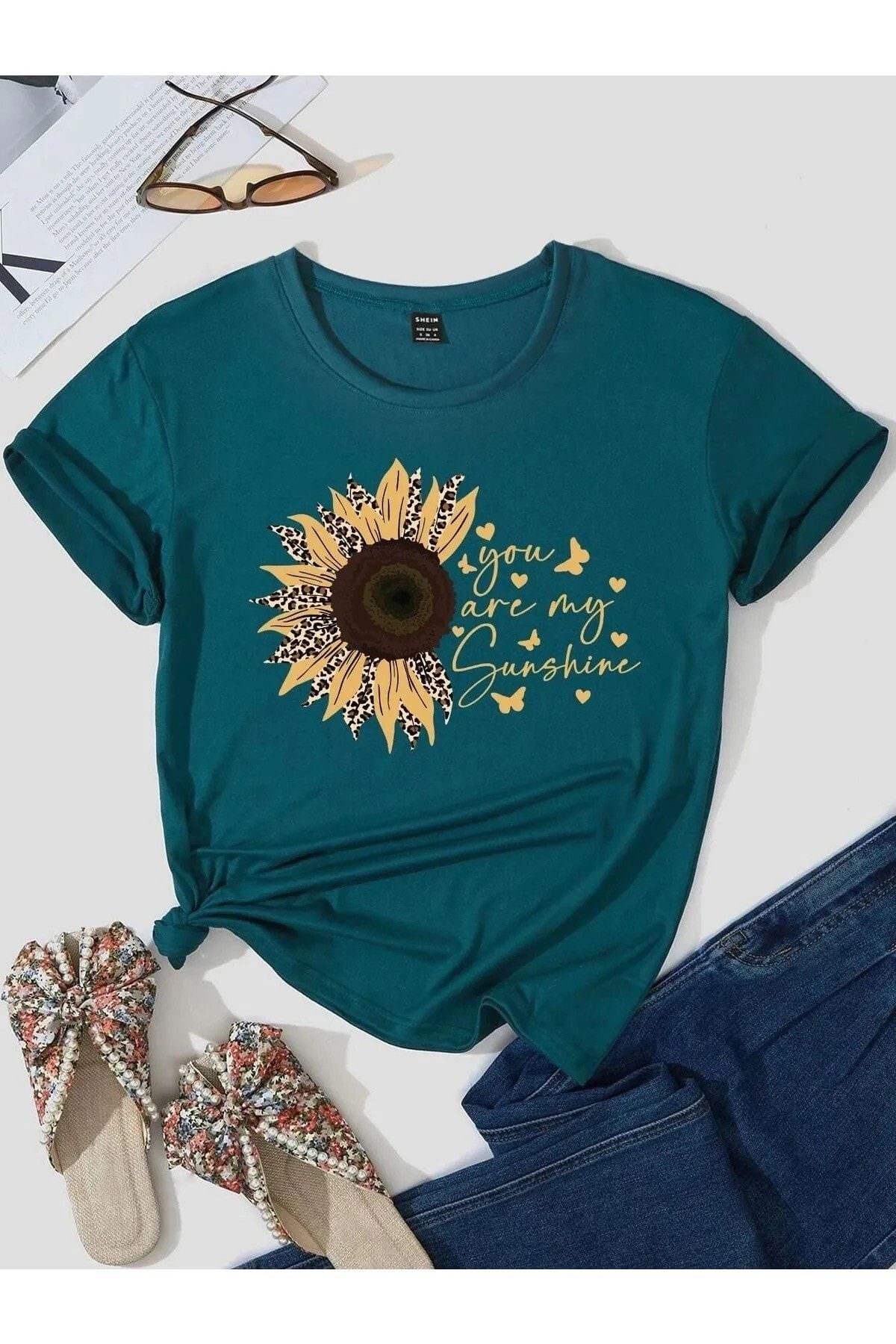 Keywest You Are My Sunshine Μπλουζάκι Με Στάμπα Με Λαιμόκοψη für Young Unisex - XS