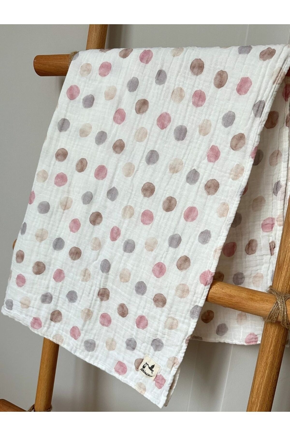 %100 Organik Pamuk Müslin Örtü Battaniye Çocuk Bebek Yeni Doğan 100x100cm MMUS10 - 