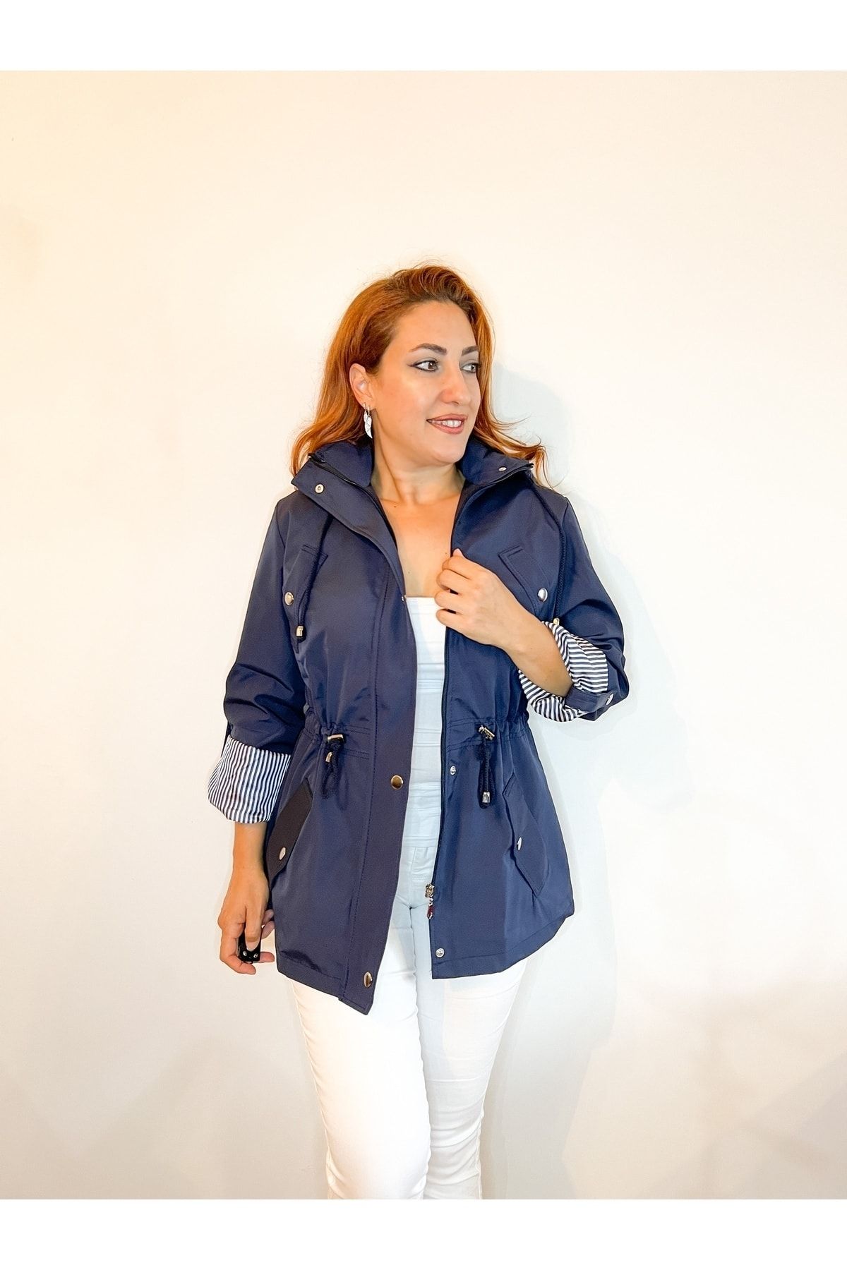 Mea Forte Raincoat Dark blue Trendyol
