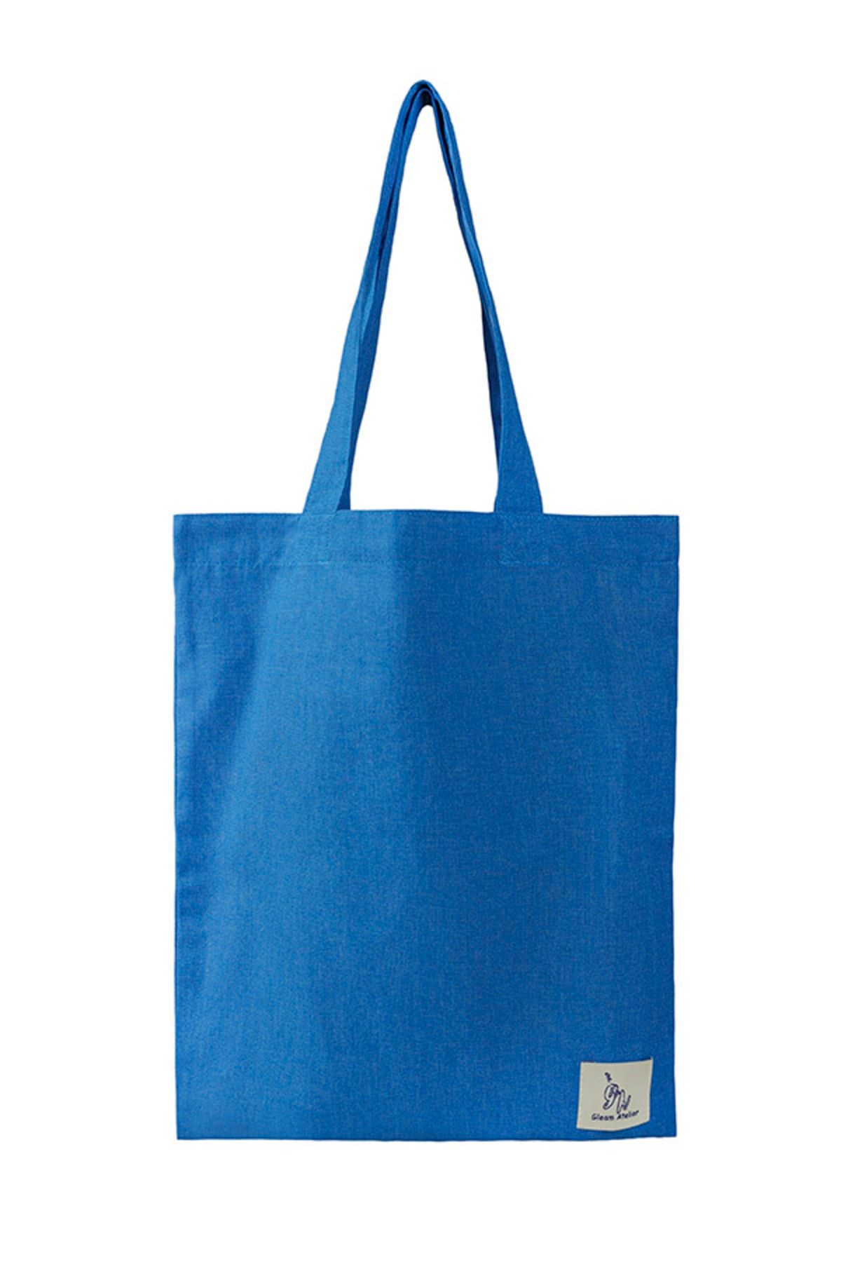Gleam Atelier Medium Size Thin Cloth Bag 35 40 Cm Blue Trendyol