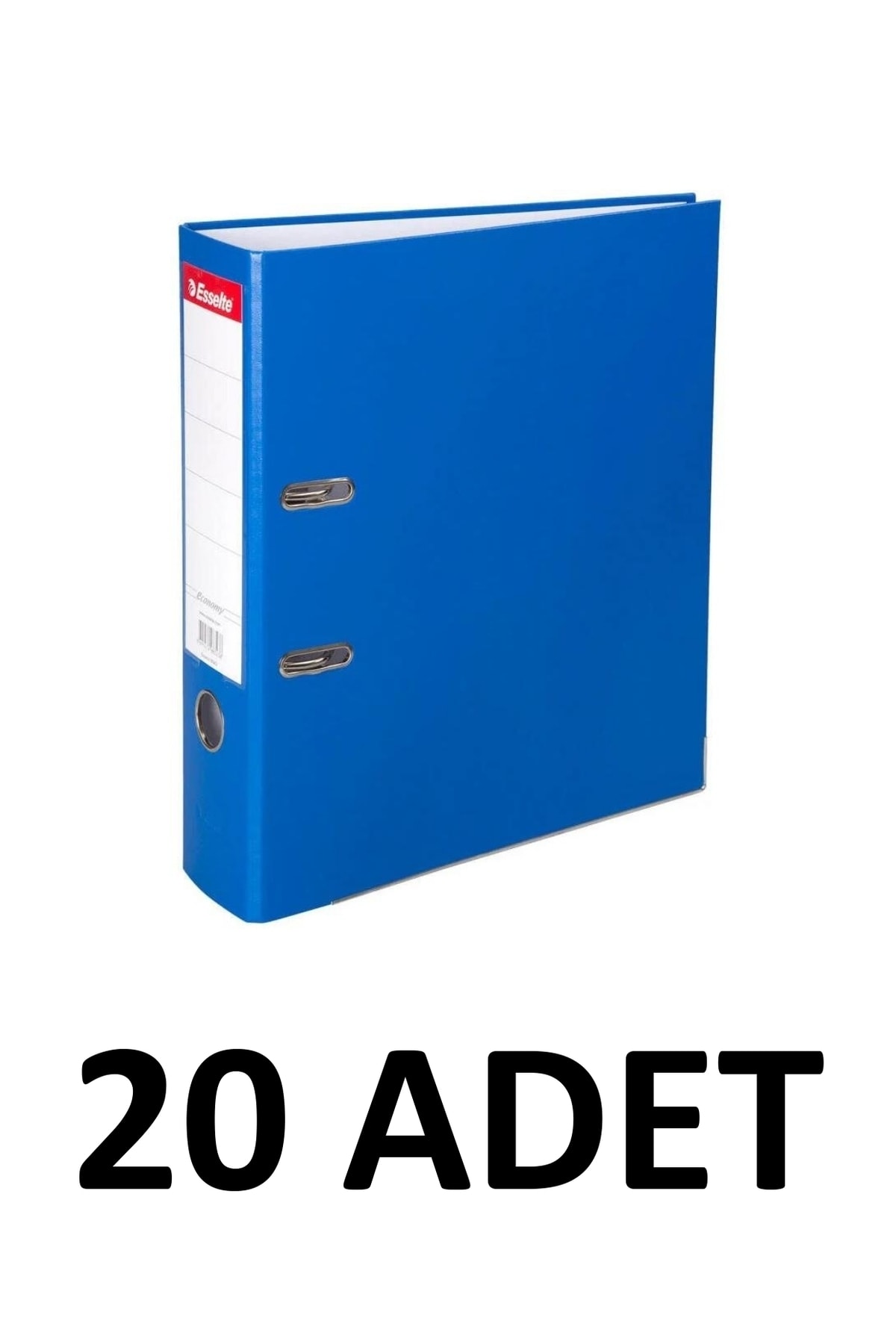 Esselte 20 Adet Mavi Dar Plastik Büro Klasörü 9945eco