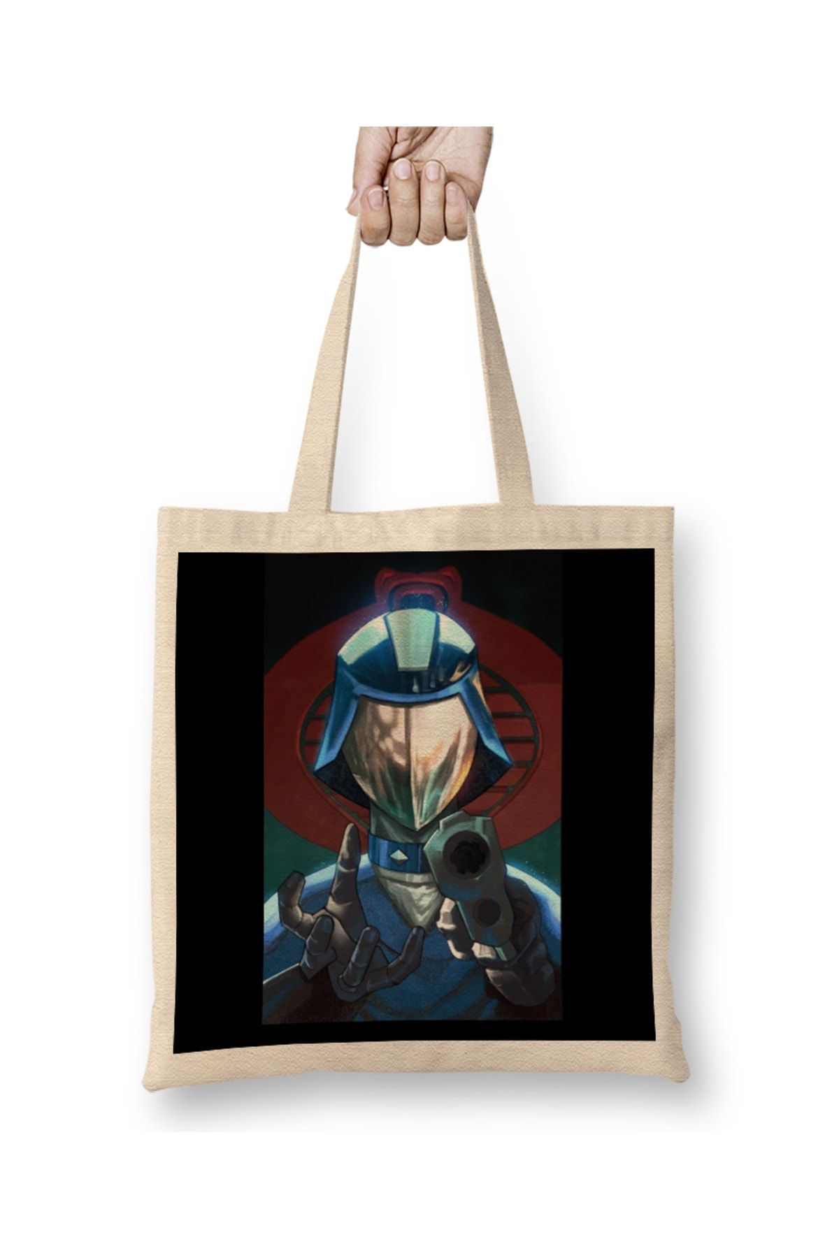 Baskı Dükkanı Geantă Din Pânză Cobra Commander Cu Mâner Lung Unisex - One Size
