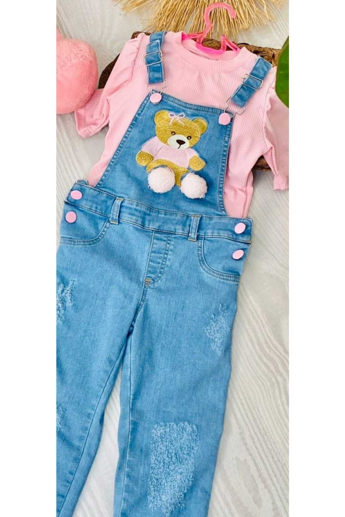 Denim dungaree for baby girl online