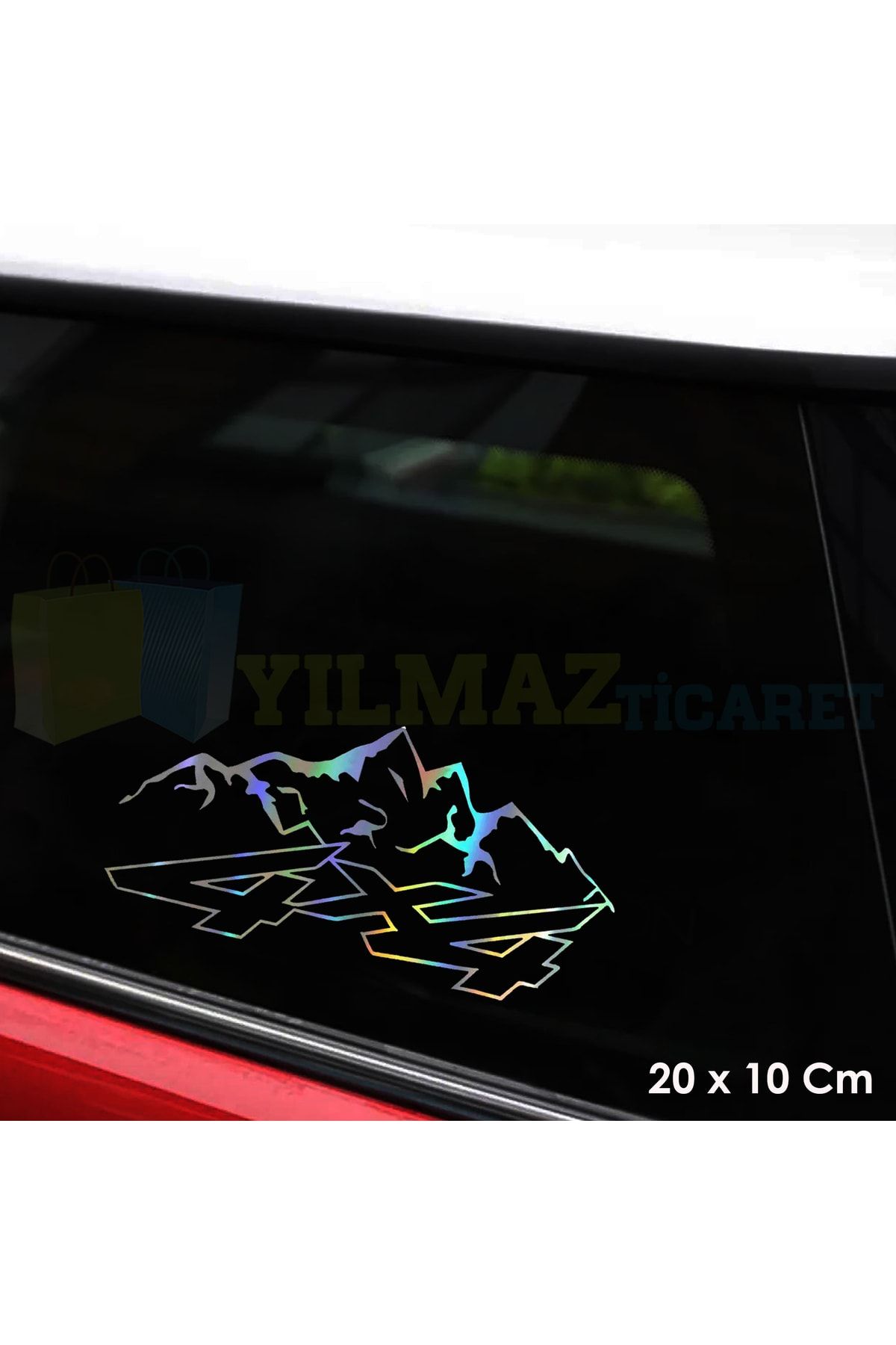 yılmazetic-4x4 Toyota Ford Jeep Mitsubishi Off Road 4x4 Hologram Auto Sticker Sticker Pasting 20 X 10 Cm 3