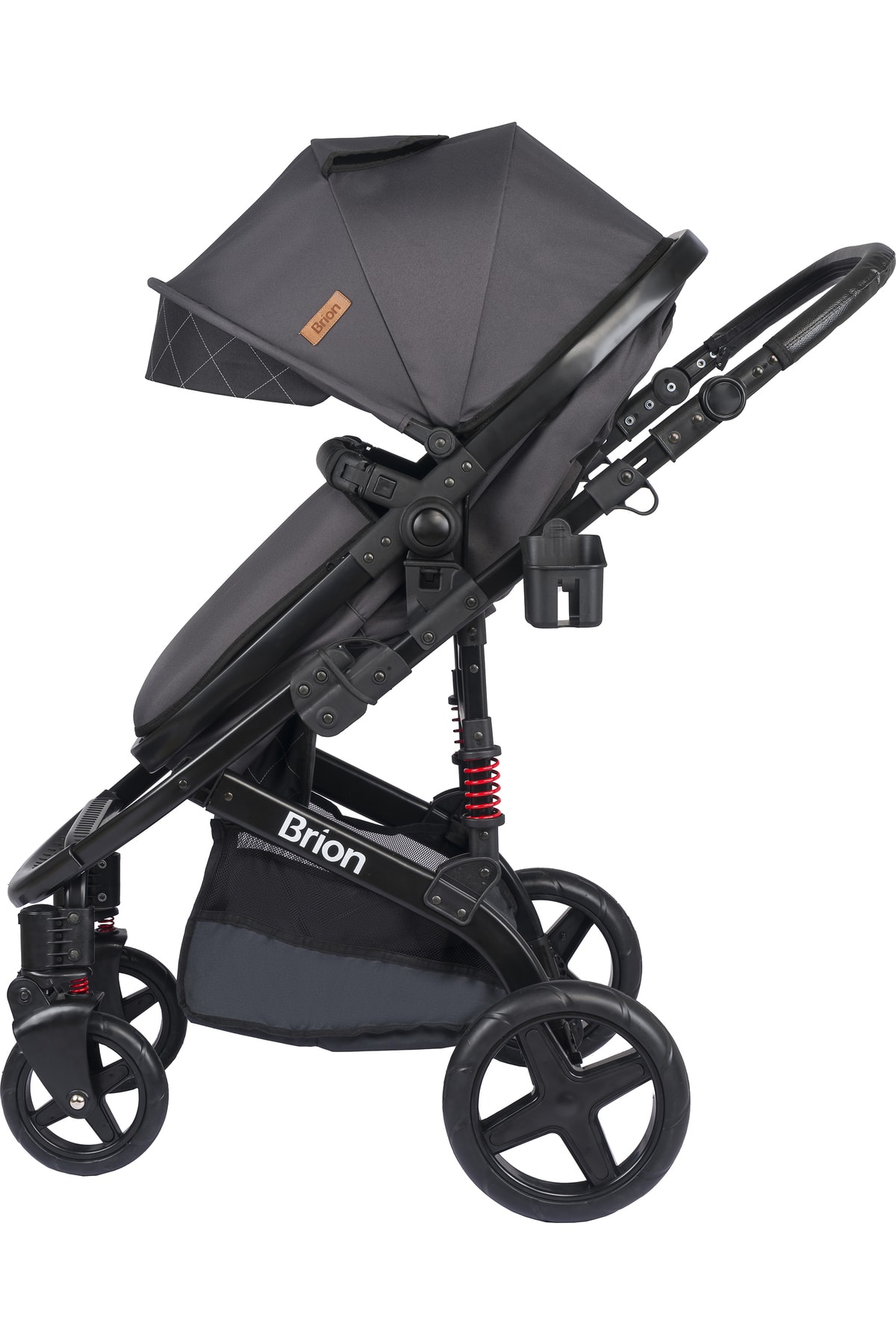 Brion Mila 4 In 1 Çift Yönlü Travel Sistem Bebek Arabası Siyah Füme fotoğrafı 6 (önizleme)