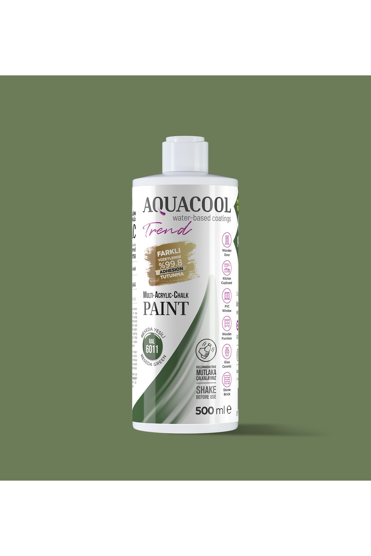 AQUA COOL Aquacool Trend Mac Boya Ral 6011 Reseda Yeşili