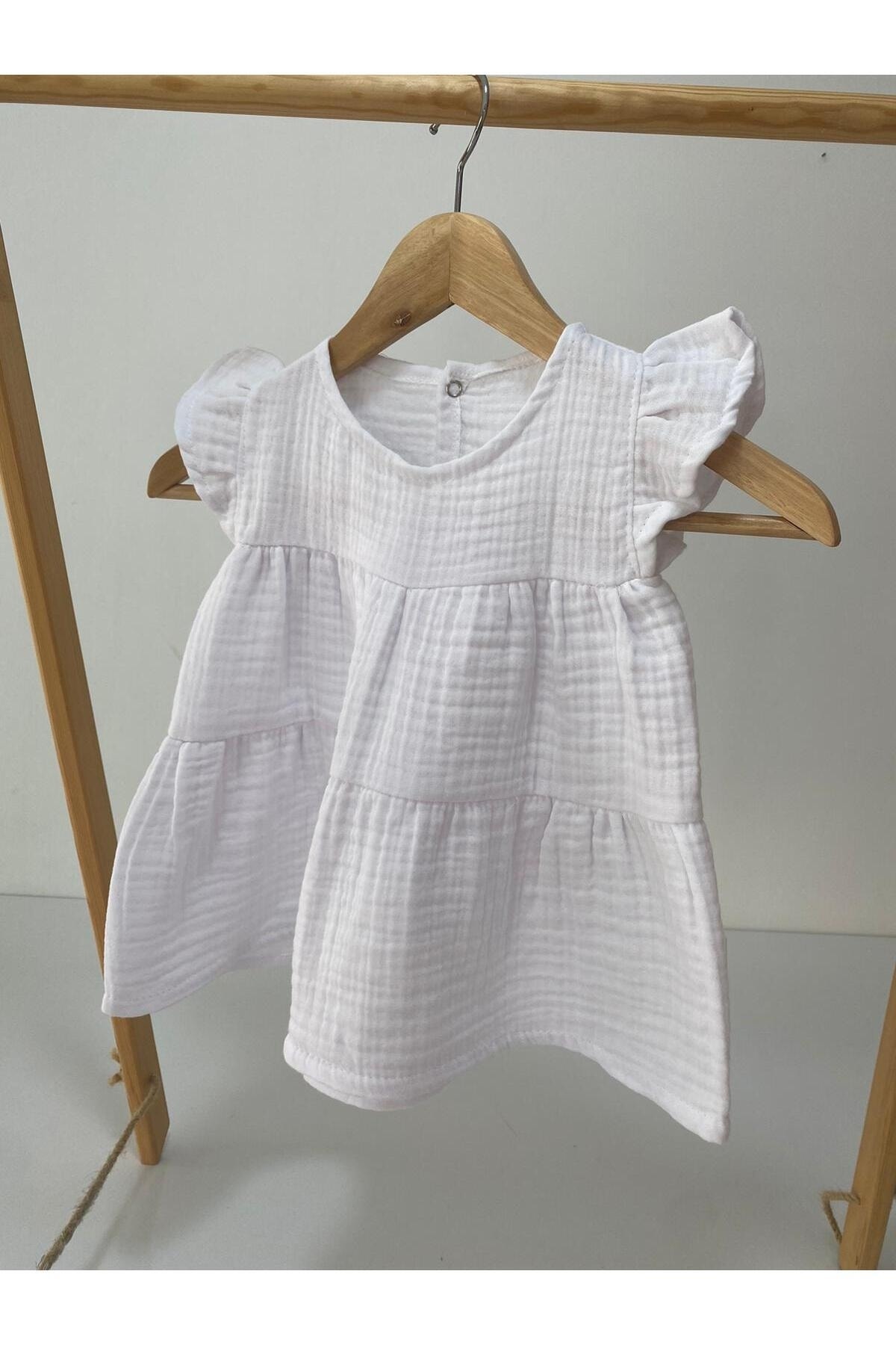 بادی نوزادی دخترانه سفید Babys Field | 1234 اورجینال - تصویر 2