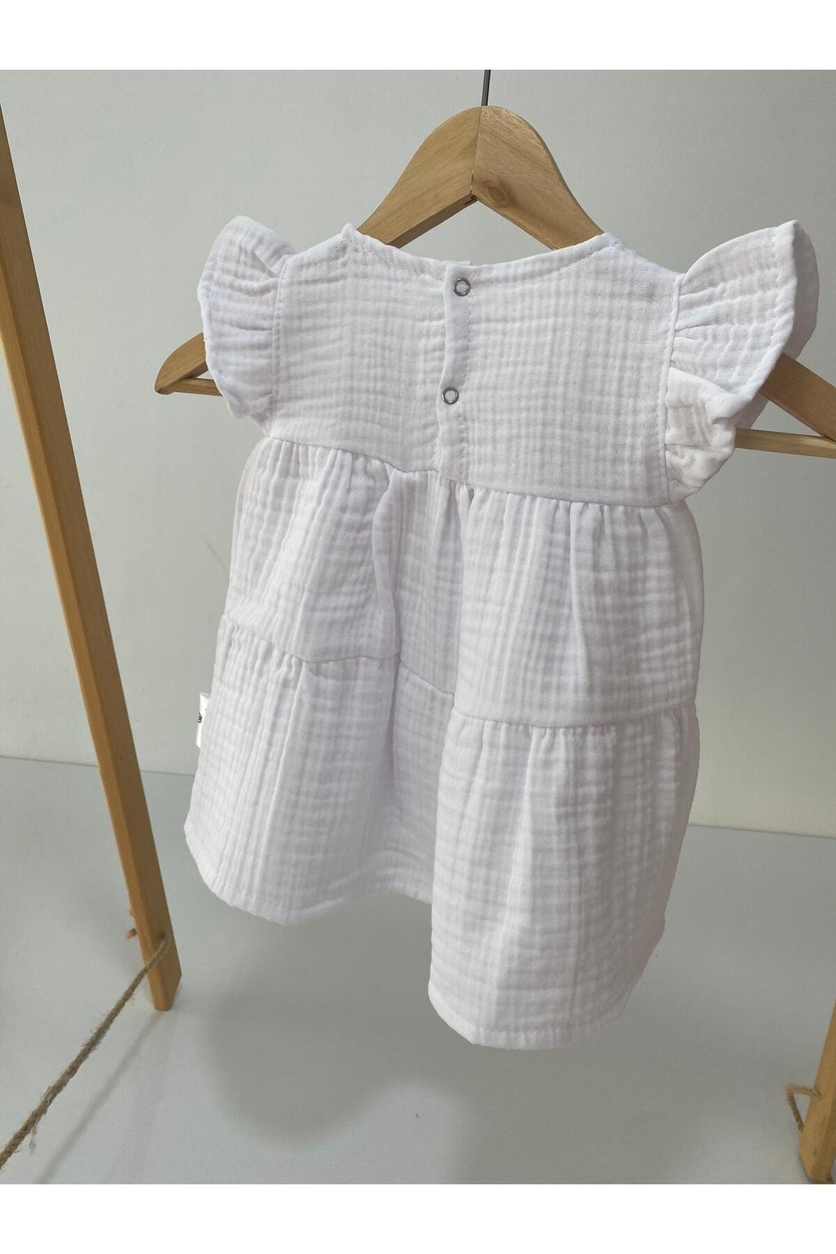 بادی نوزادی دخترانه سفید Babys Field | 1234 اورجینال - تصویر 3