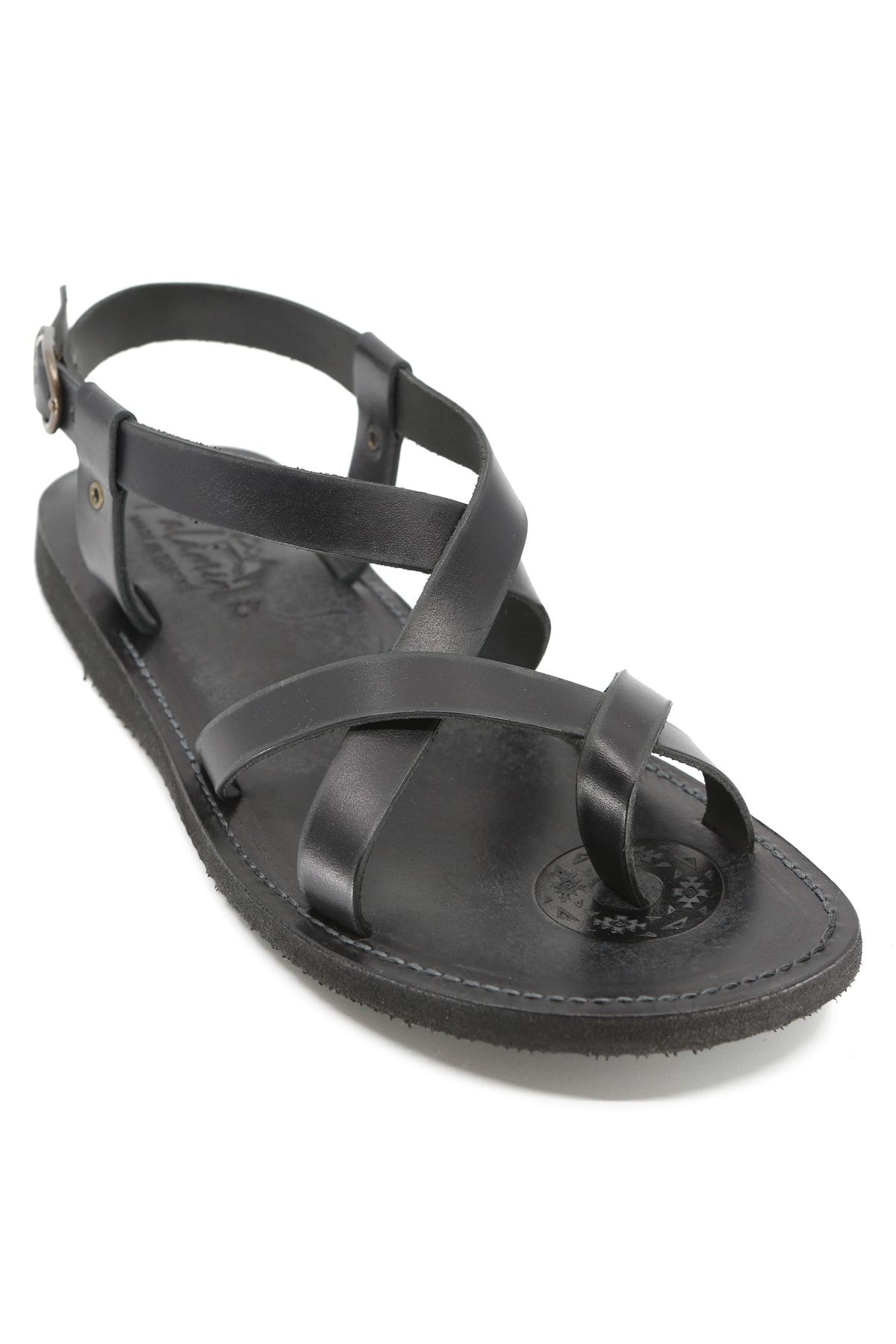 Falamir-Handmade Men's Sandals 1951 Black 1