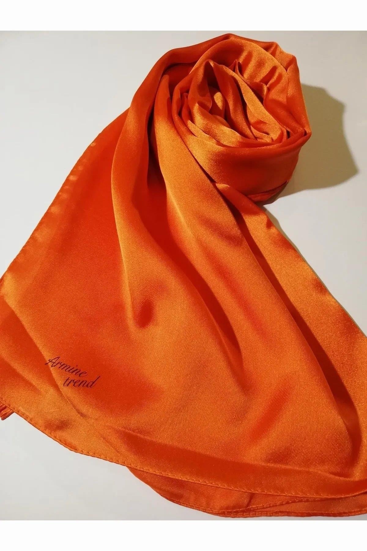 شال زنانه نارنجی آرمینه | 000ARB050035 اورجینال - تصویر 4