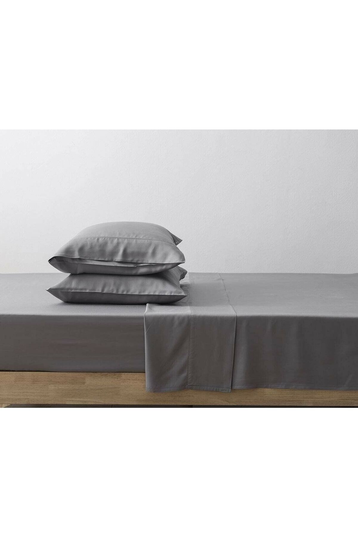 Sheri Home-Soft Texture Double Sheet Set Smoke Gray - 180x200 1