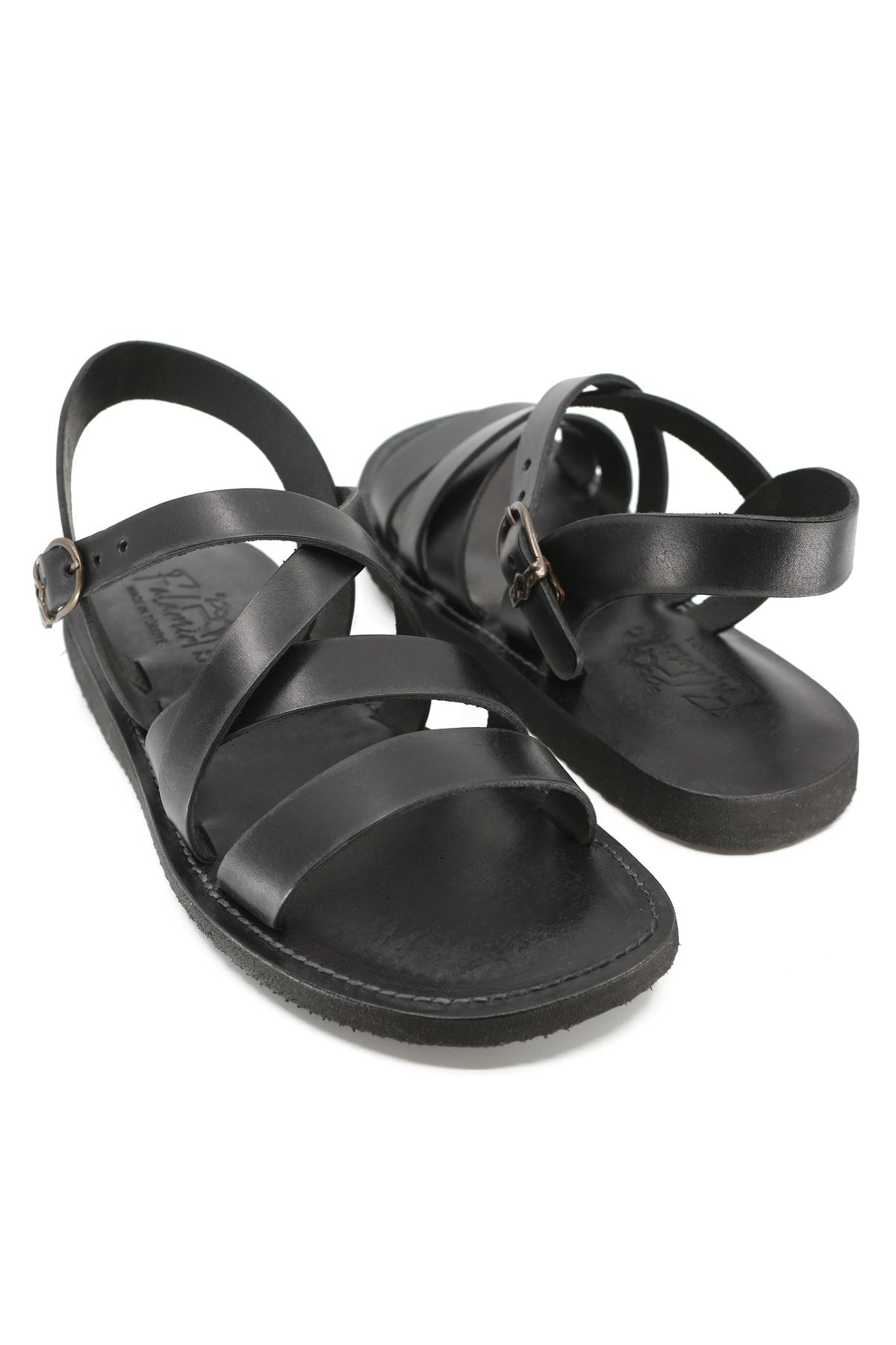 Falamir-Handmade Men's Leather Sandals 1947 Black 6