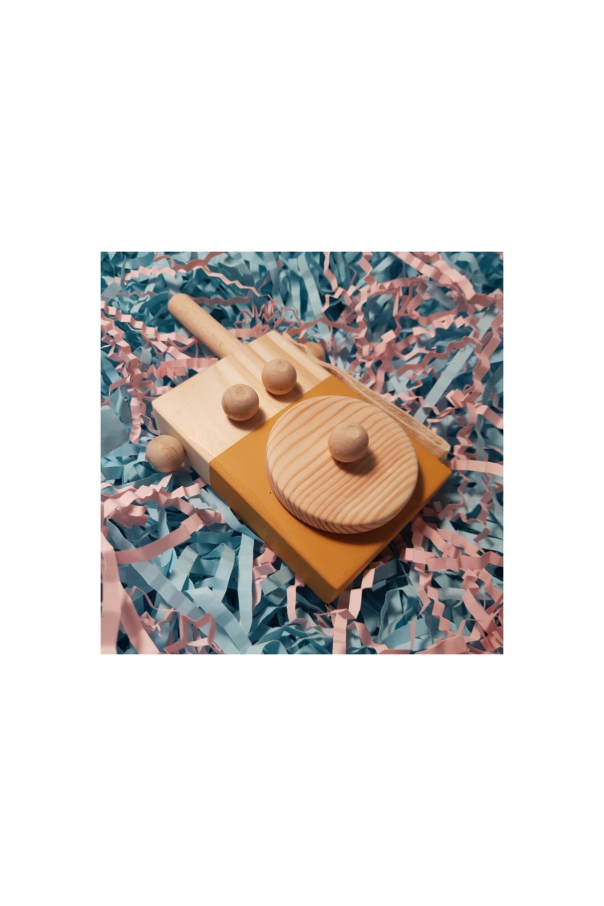 aswood El Yapımı Ahşap Oyuncak Baby Telsiz Çocuklar Hayal Gücünü, Bebekler İçin Güvenli, Hediyelik fotoğrafı 2 (önizleme)