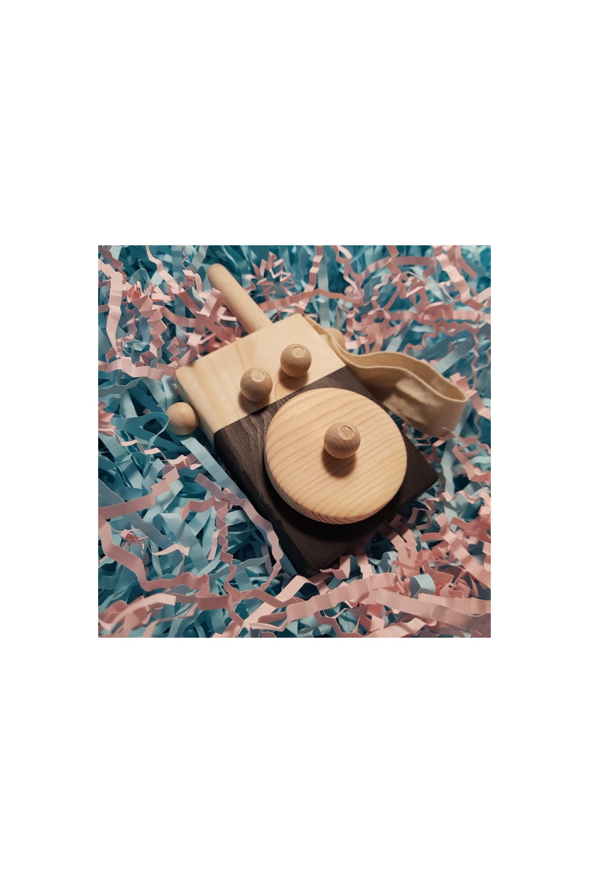 aswood El Yapımı Ahşap Oyuncak Baby Telsiz Çocuklar Hayal Gücünü, Bebekler İçin Güvenli, Hediyelik fotoğrafı 2 (önizleme)