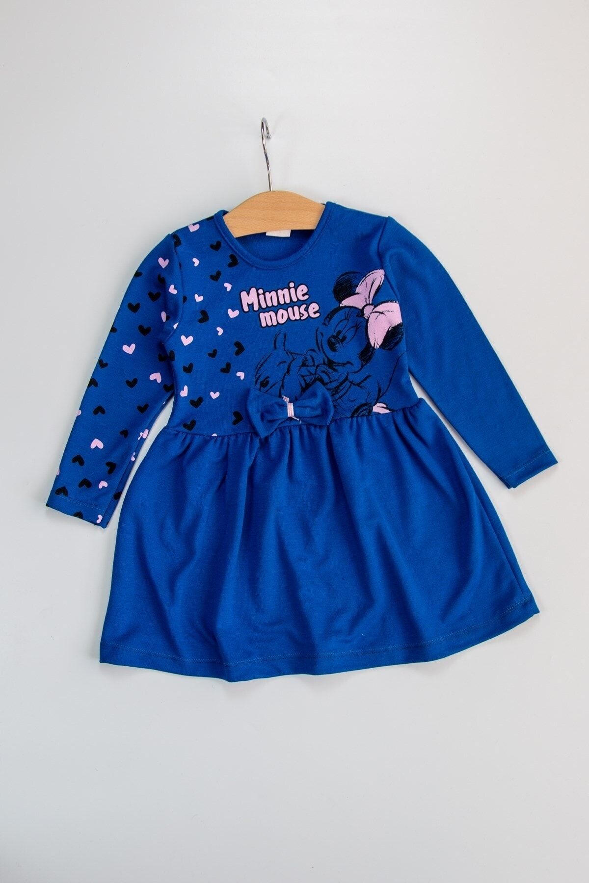 The Red Kids Minnie Mouse Dress Blue Trendyol