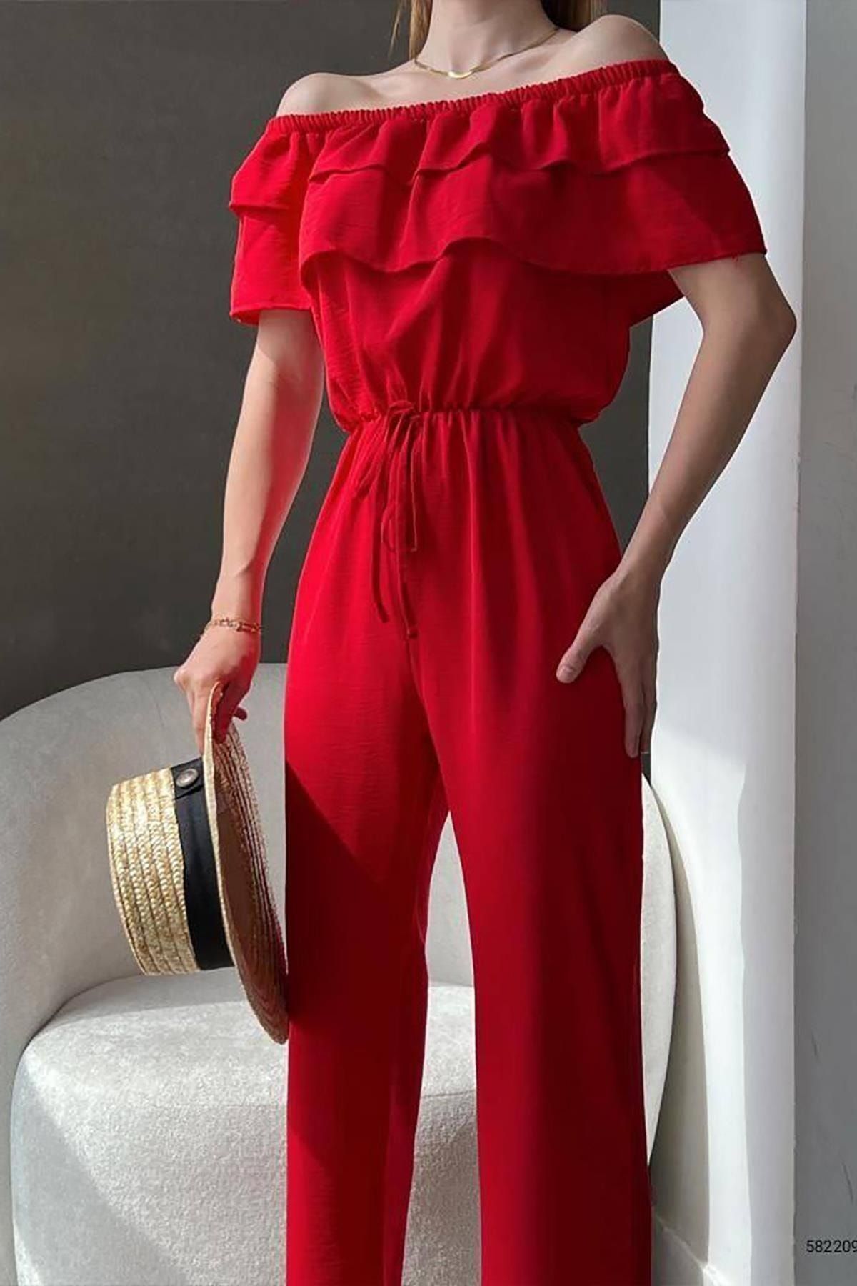Jumpsuit red sale colour