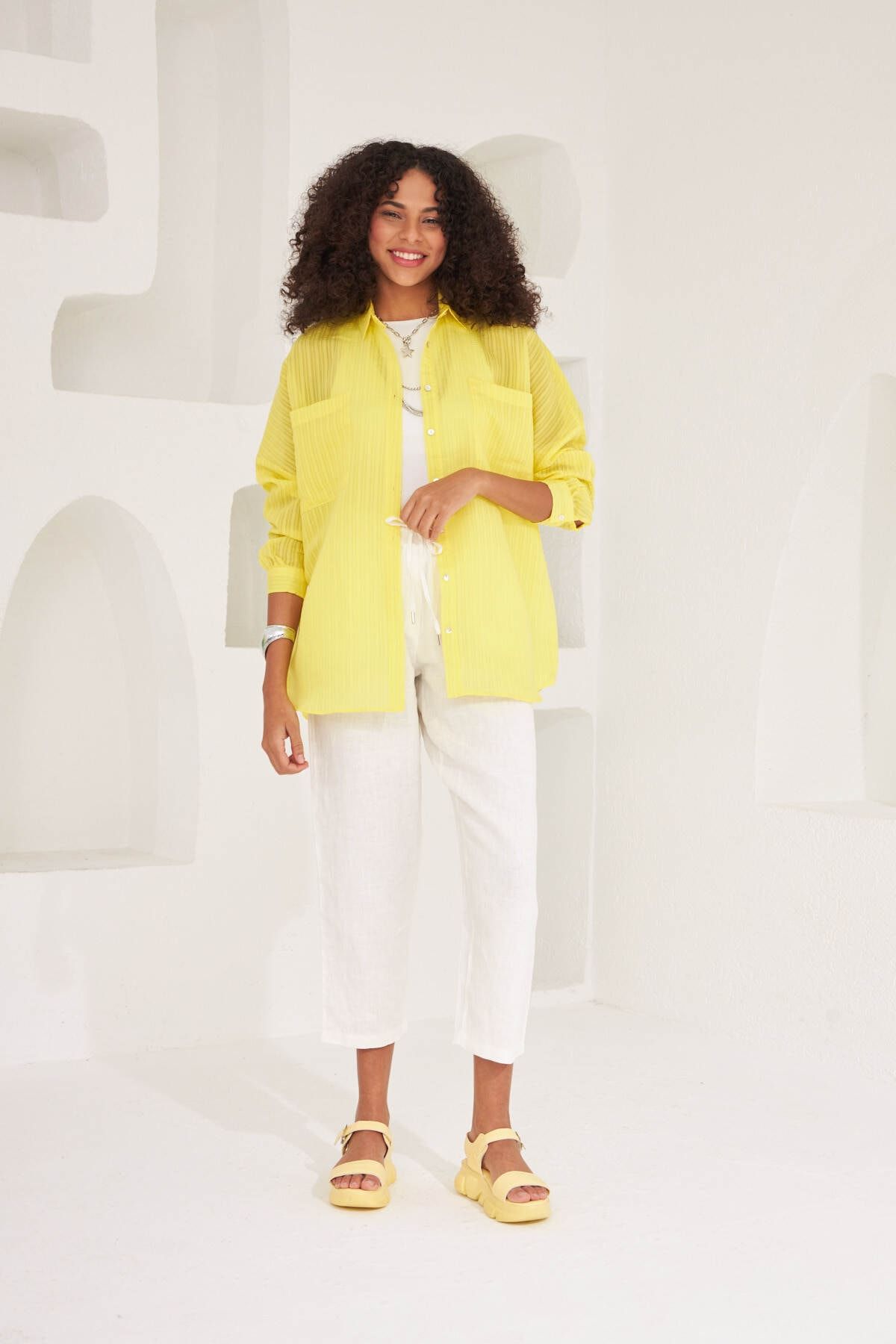 Zara basic shop yellow jacket