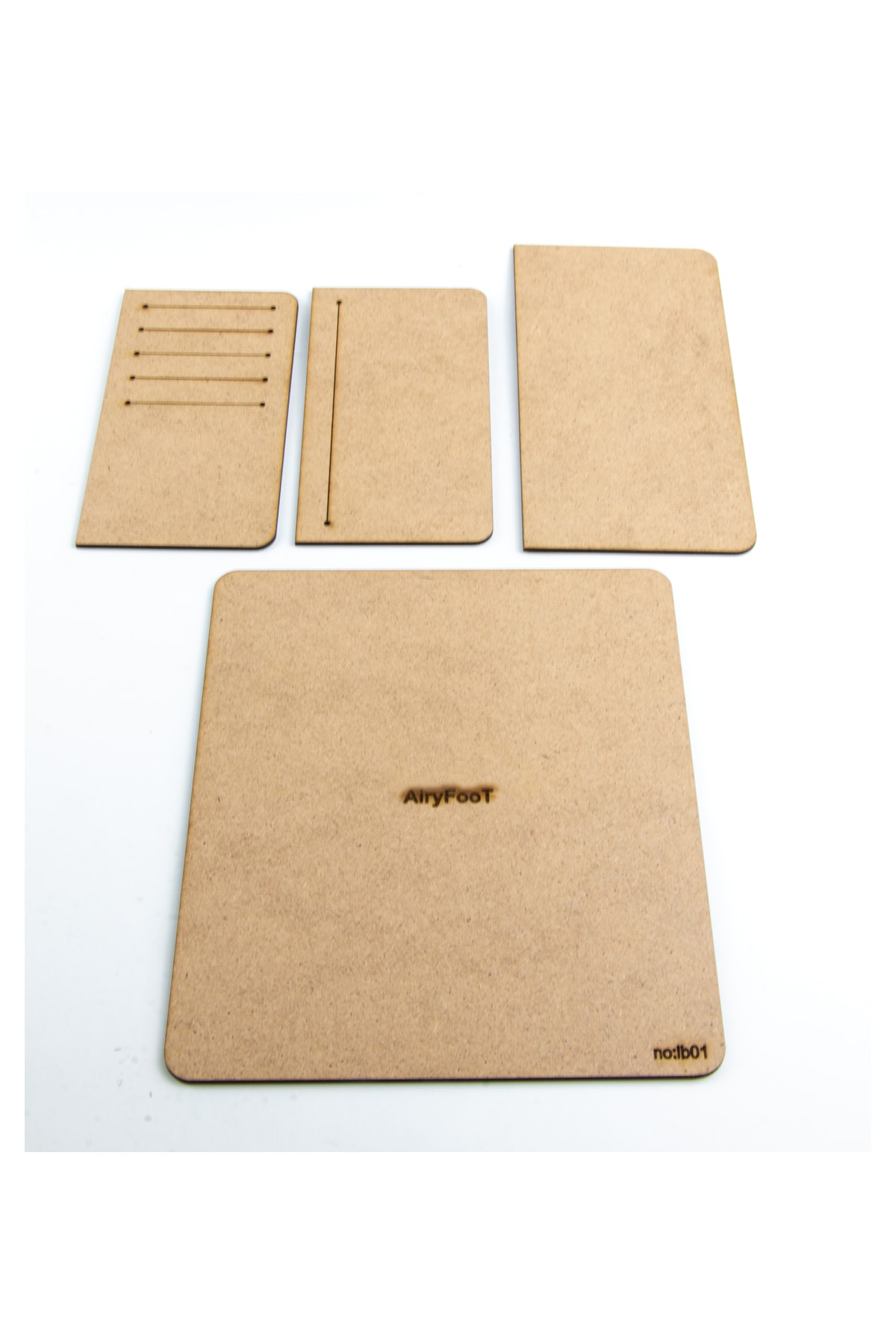 Hobby Vertical Leather Wallet Template 4 Pieces Pattern