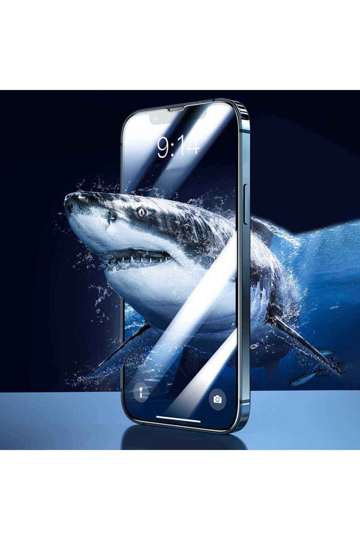 Apple Iphone 14 Pro Max Uyumlu Tam Kapatan Tamperli 5d Cam Ekran Koruyucu 5