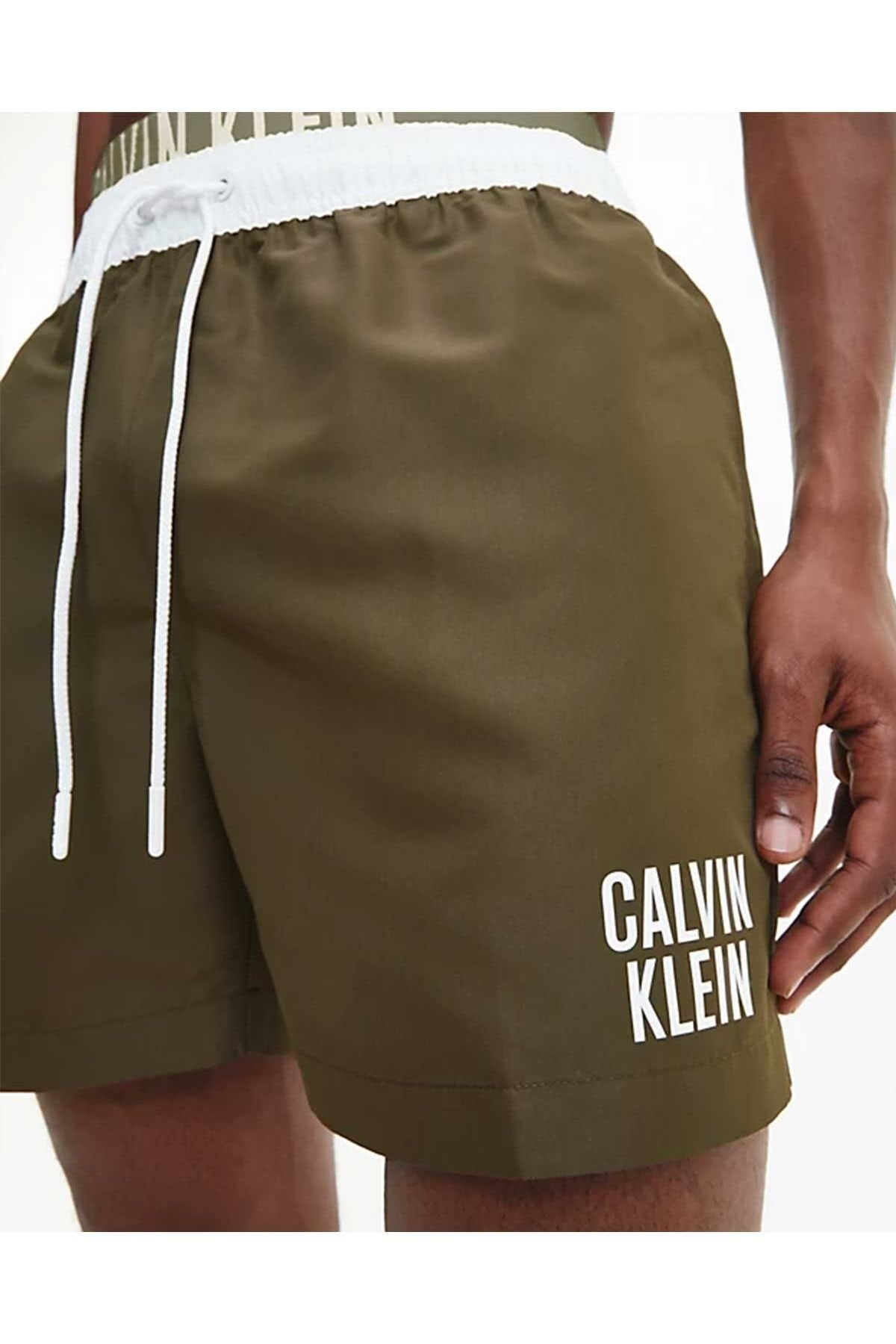 Green calvin klein shorts online