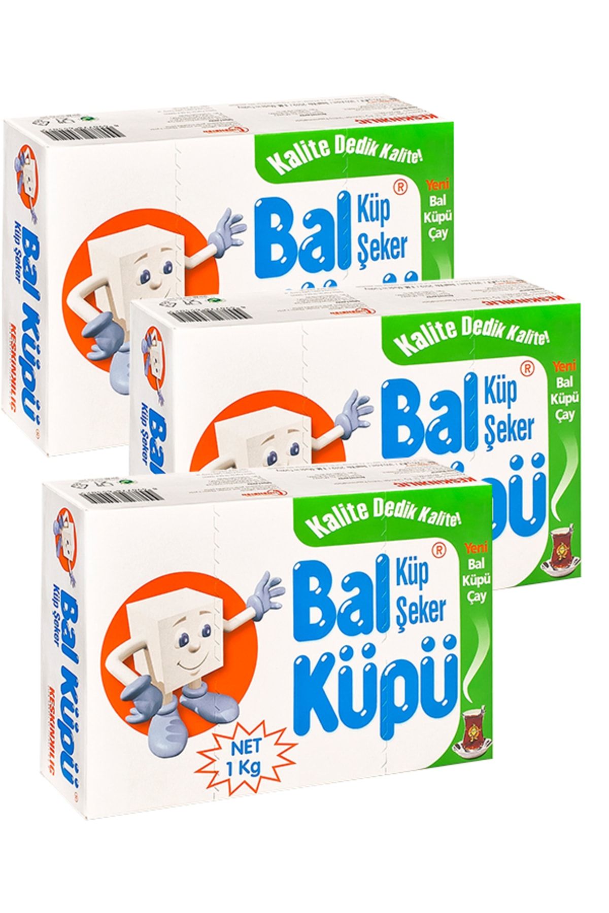 Bal Küpü Küp Şeker Net 1 kg, 3 adet