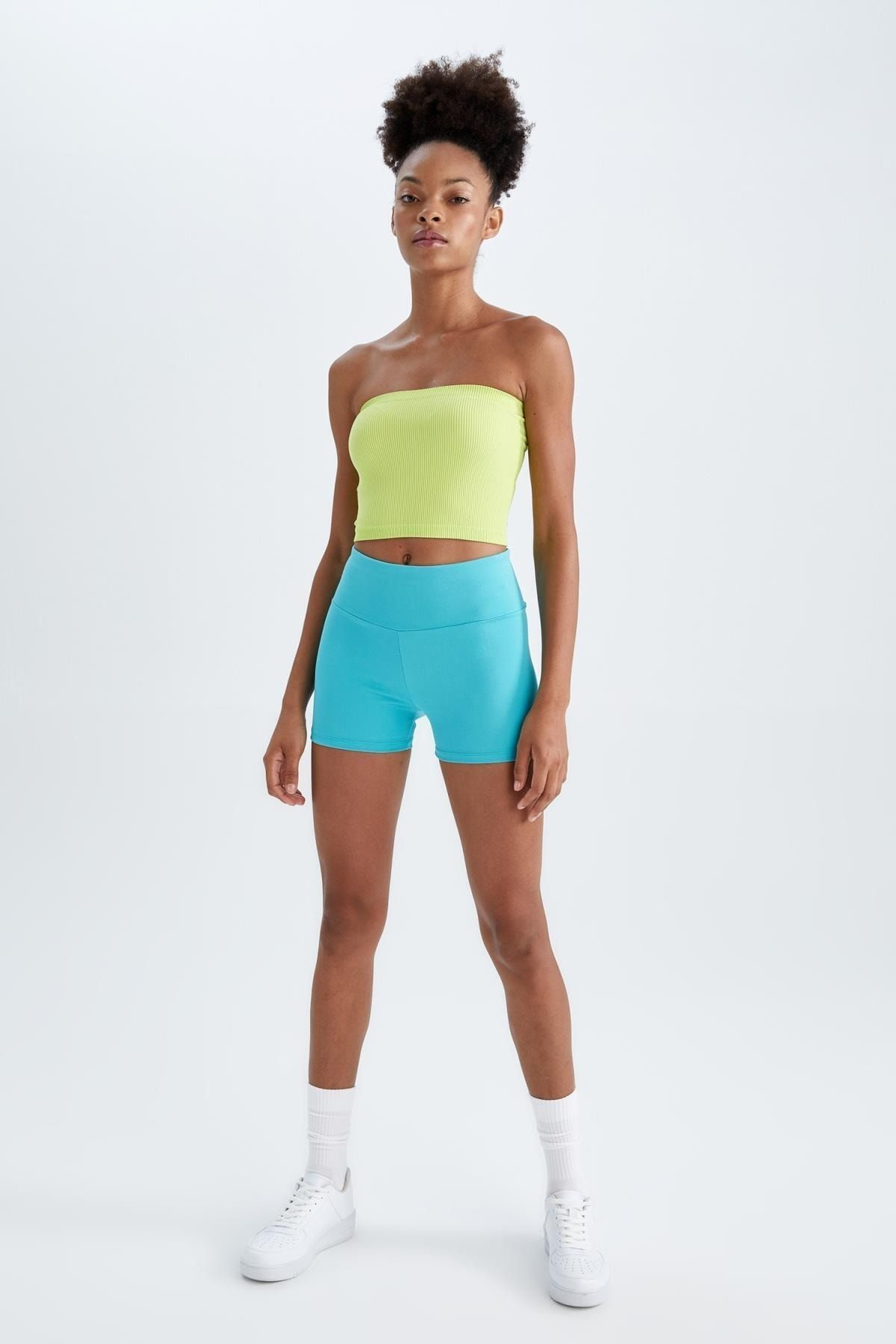 Stylish Green Hooded Sports Bra by Defacto