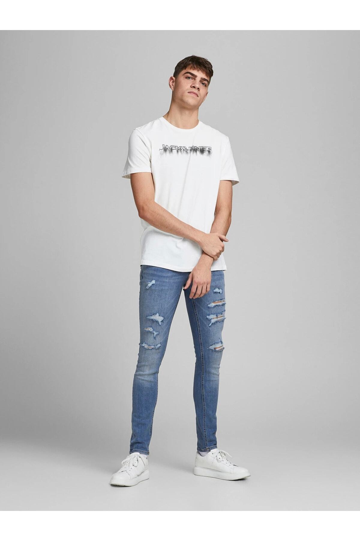 جک اند جونز شلوار جین Skinny Fit اصل Am 602 Sps