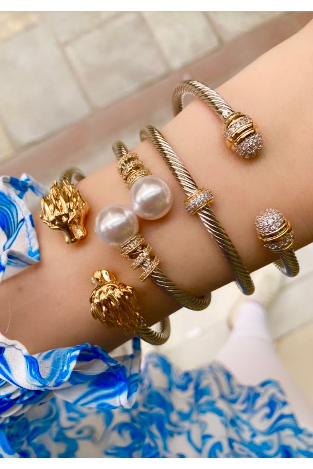 Rose online bracelet silver