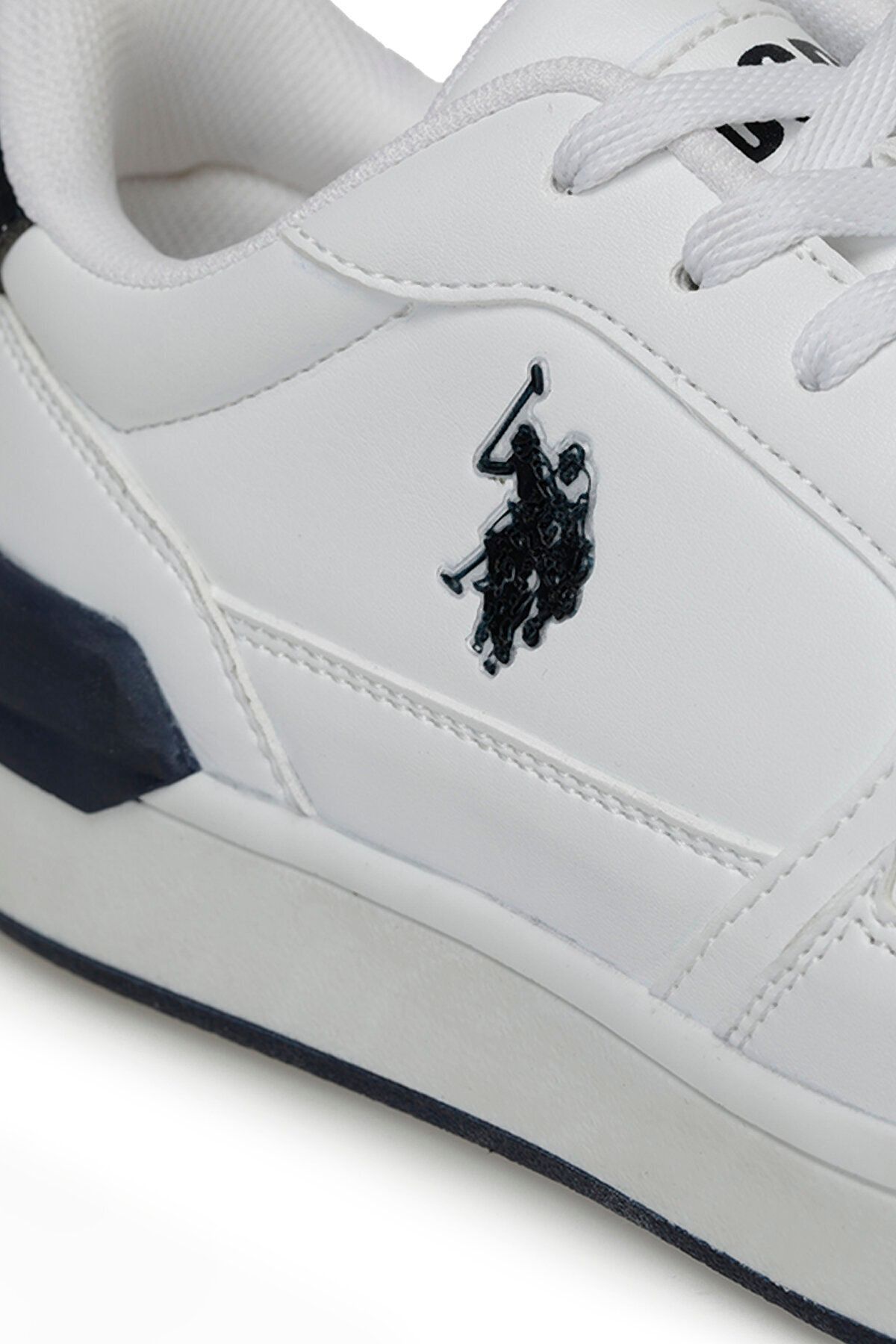 اسنیکر سفید زنانه کفش ورزشی پوست اورجینال U.S. Polo Assn.