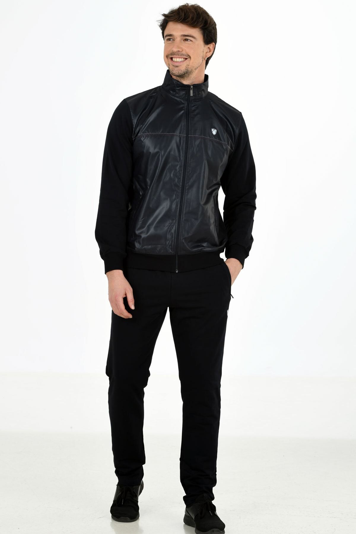 Mens 2025 leather tracksuit