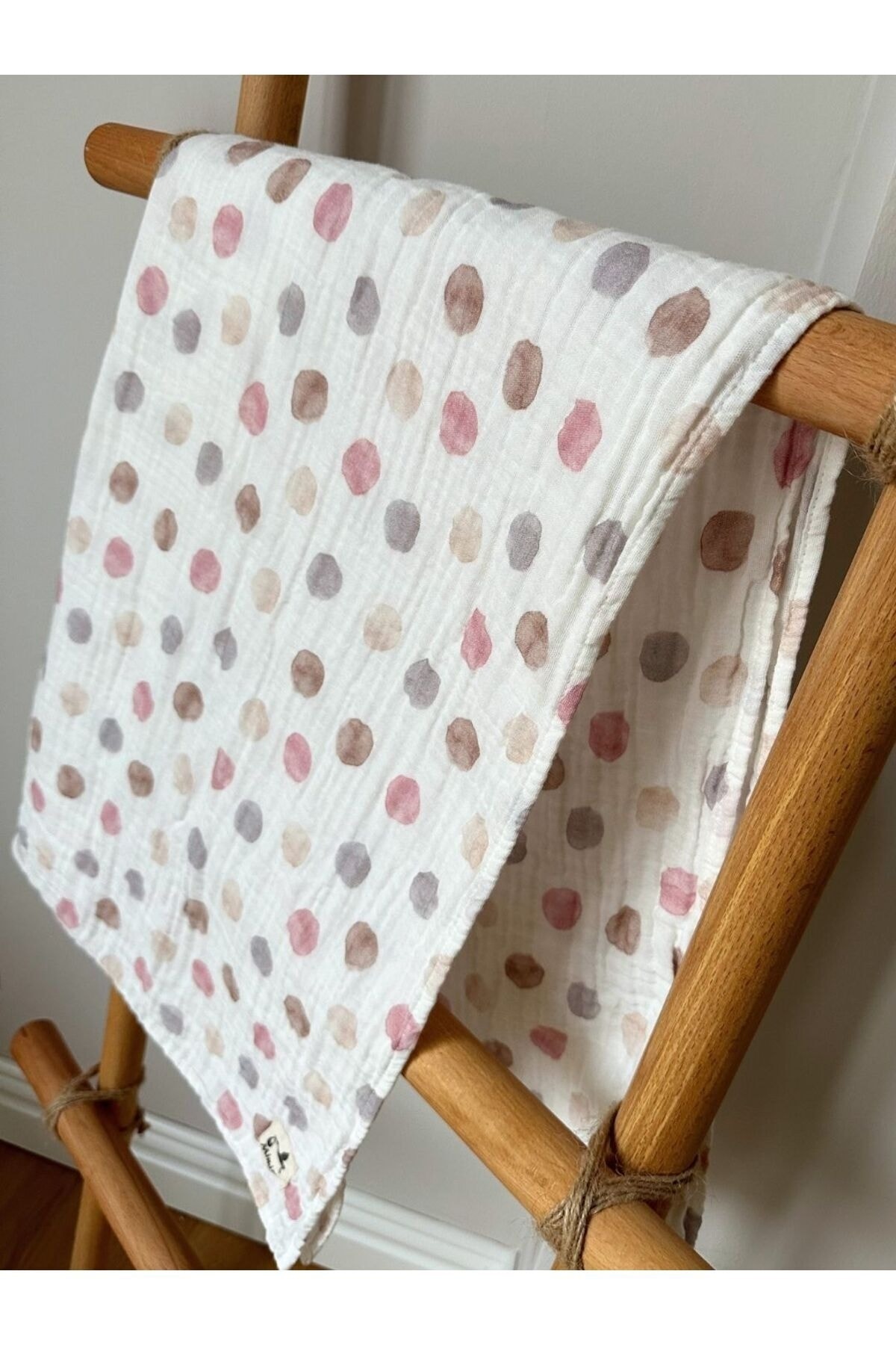 %100 Organik Pamuk Müslin Örtü Battaniye Çocuk Bebek Yeni Doğan 100x100cm MMUS10 - 