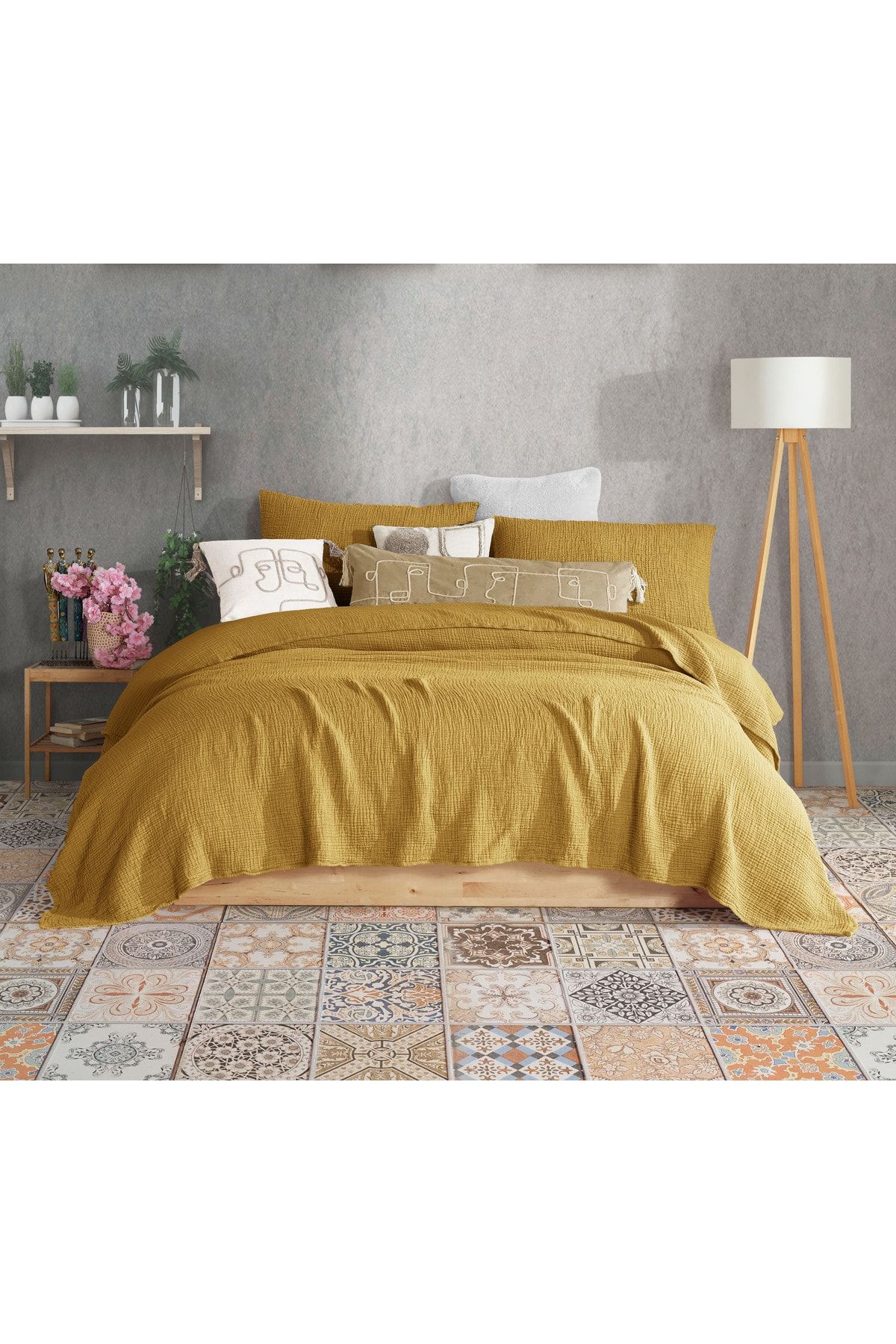 Solid yellow quilt online