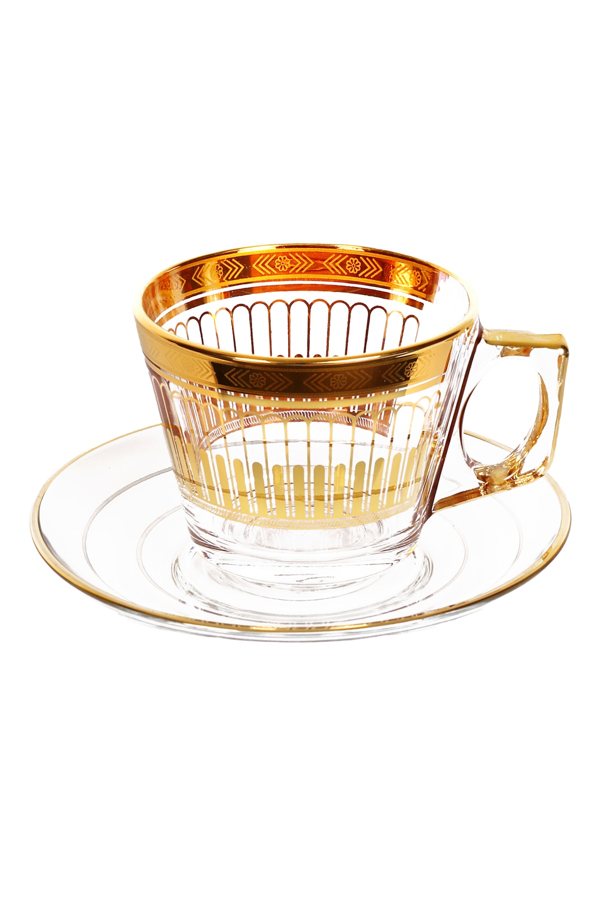 Paşabahçe , Altın Yaldızlı Çay Ve Kahve Fincanı 1 Kişilik, 12 Ayar Altın