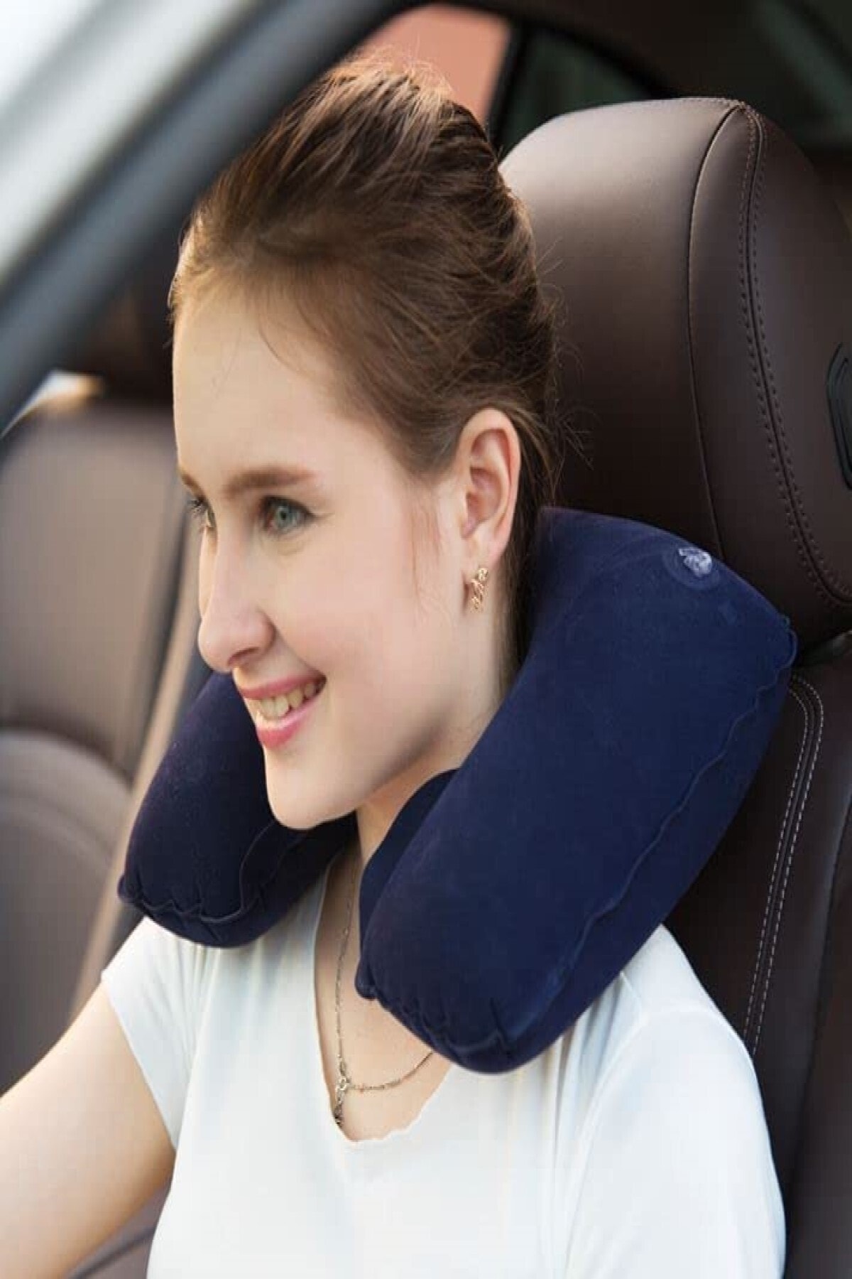 MasterCar Mavi Seyahat Yastığı Şişme Boyun Tipi Ortopedik Kamp Yastığı Bebek Emzirme Yastığı fotoğrafı 2 (önizleme)