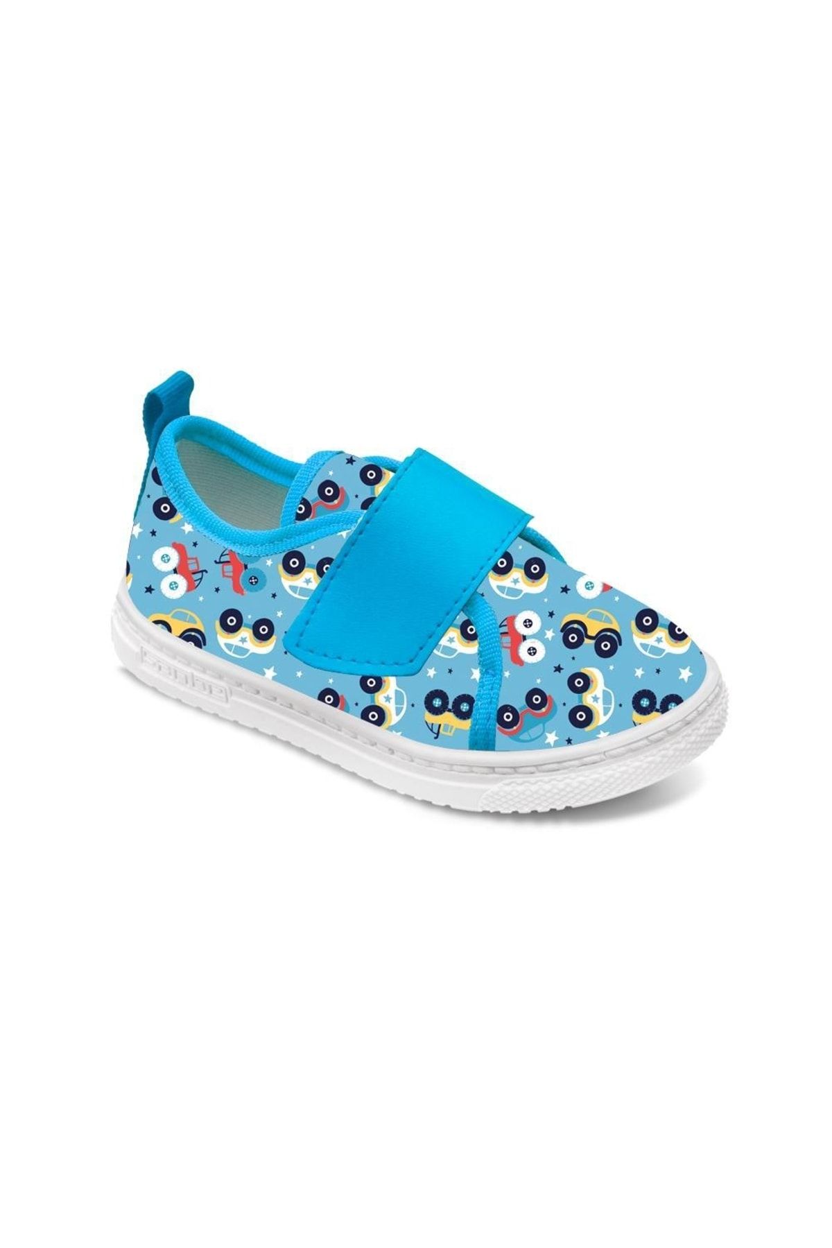car kids linen shoes blue