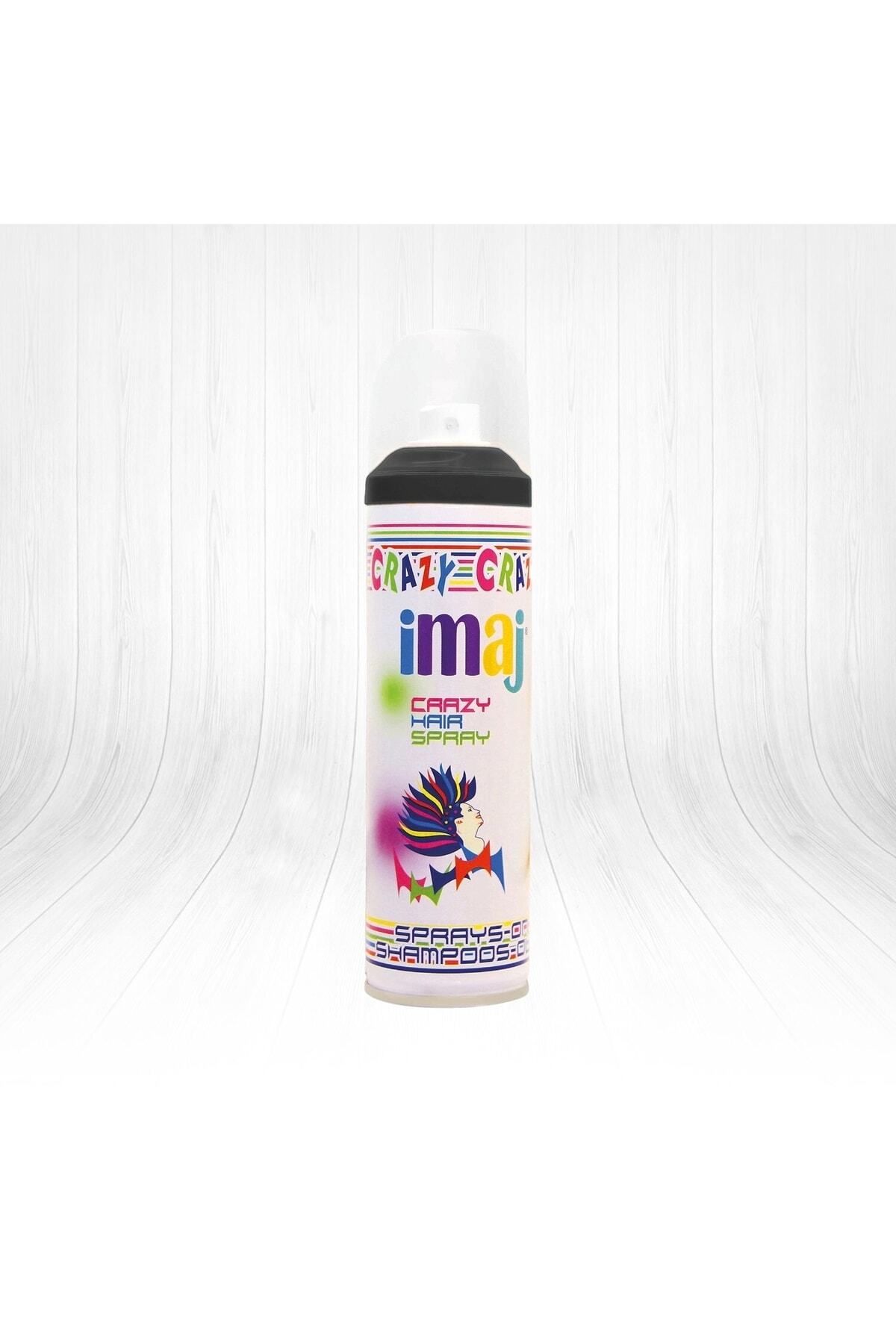 İmaj Crazy Color Renkli Saç Spreyi Siyah 100 ml — 8691228250111