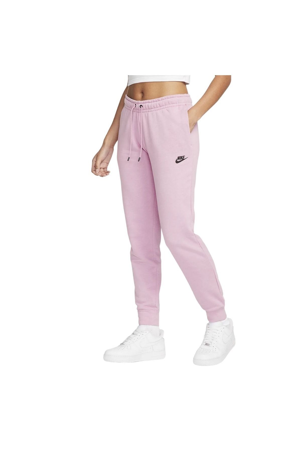 Nike Sportswear Essential Fleece Women's Pink Sweatpants Dx2320