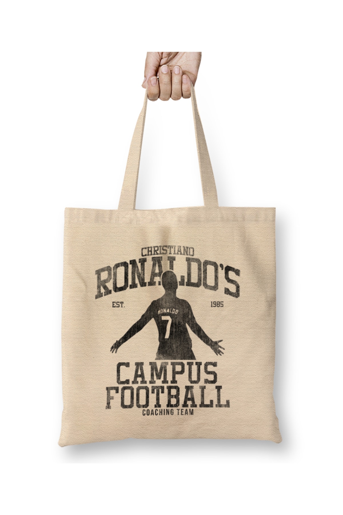 Cristiano Ronaldo Ronaldo's Campus Football Tote Bag Long Handle