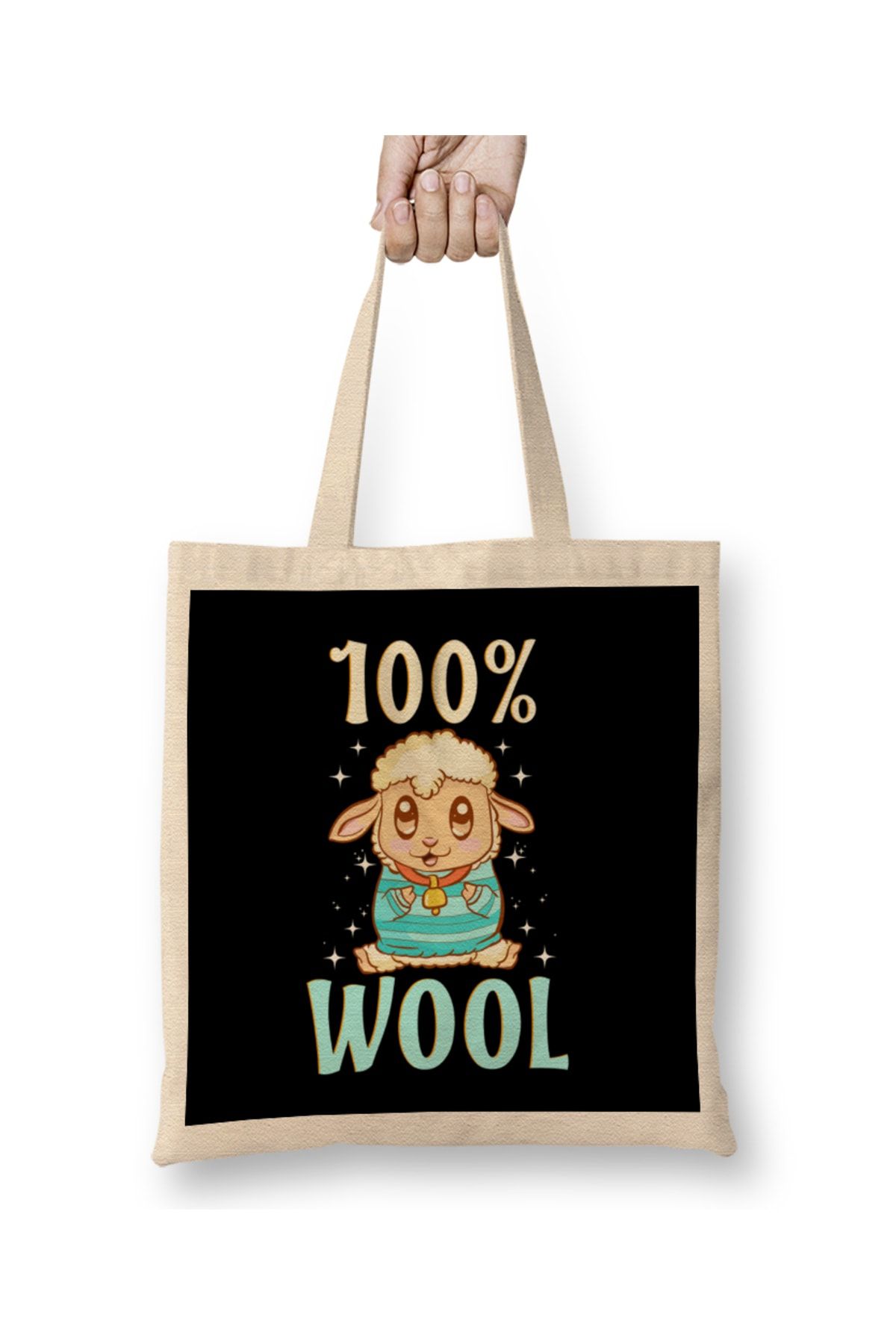 Bask D kkan Cute Funny 100 Wool Sheeps Are 100 Percent Wool