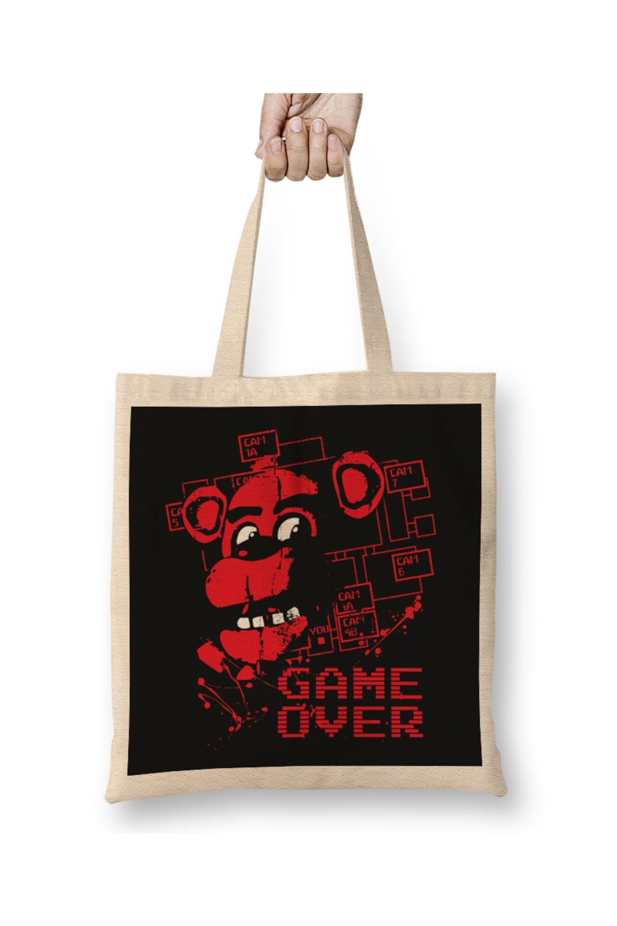 Baskı Dükkanı Five Nights At Freddy's It's Me Golden Freddy 01 Geantă Din Pânză Cu Mâner Lung Unisex - One Size