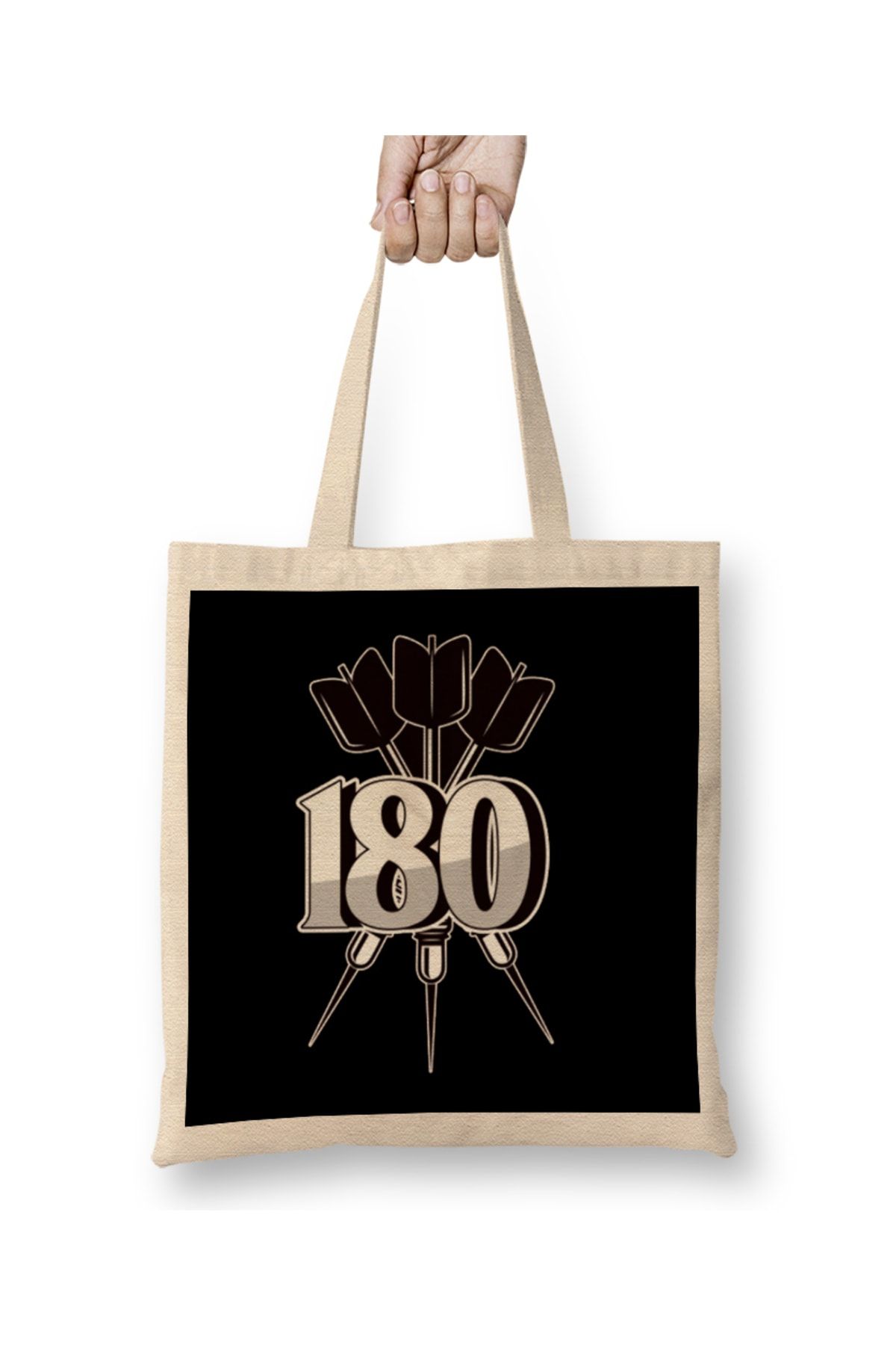 Baskı Dükkanı Darts Arrow 180 Bullseye Dart Player Dartboard Dartist Aim Geantă Din Pânză Mâner Lung Unisex - One Size