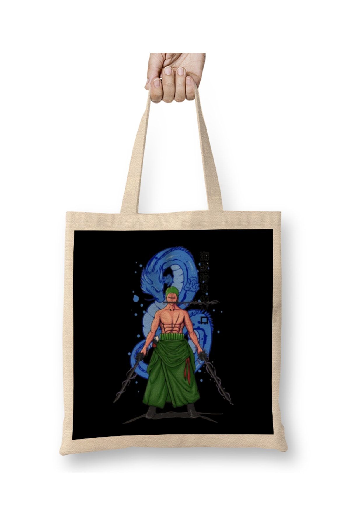 Bask D kkan One Piece Zorro Character Tote Bag Long Handle